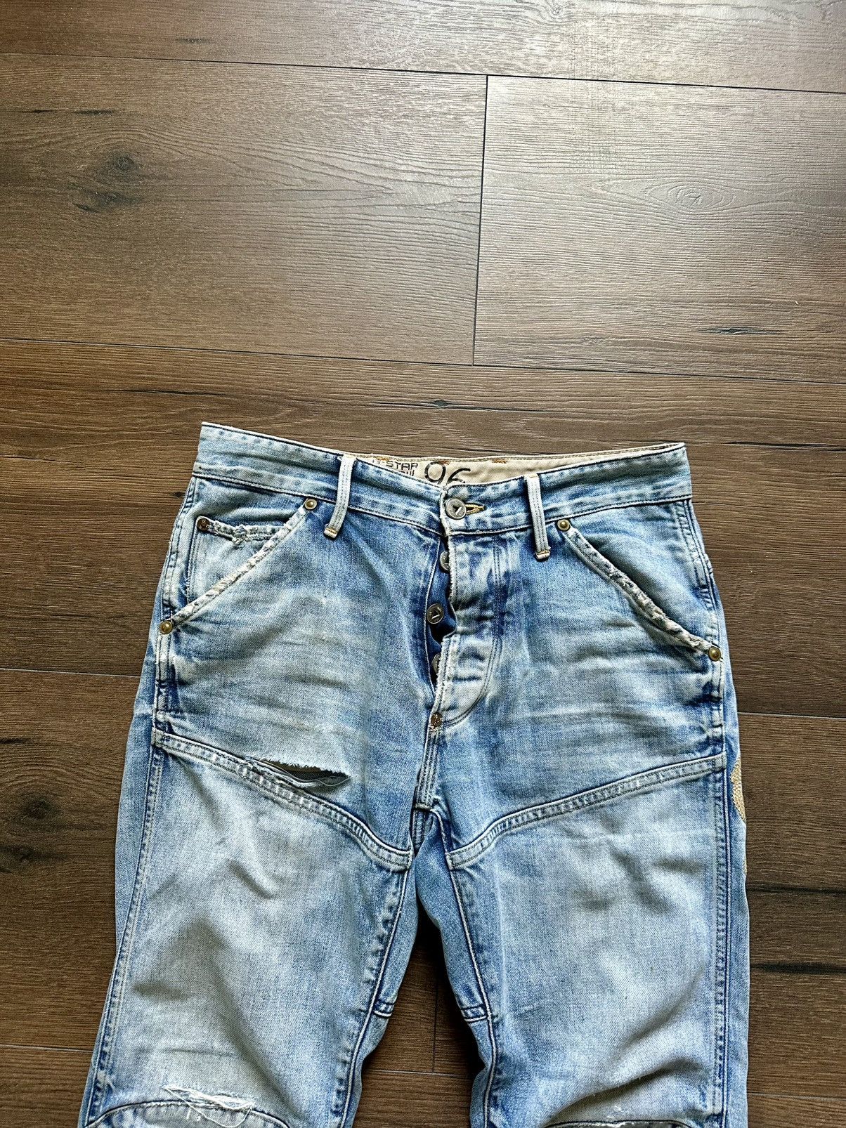 G-Star Vintage Gstar Raw Y2K Distressed Pants 96 Size US 34 / EU 50 - 6 Thumbnail