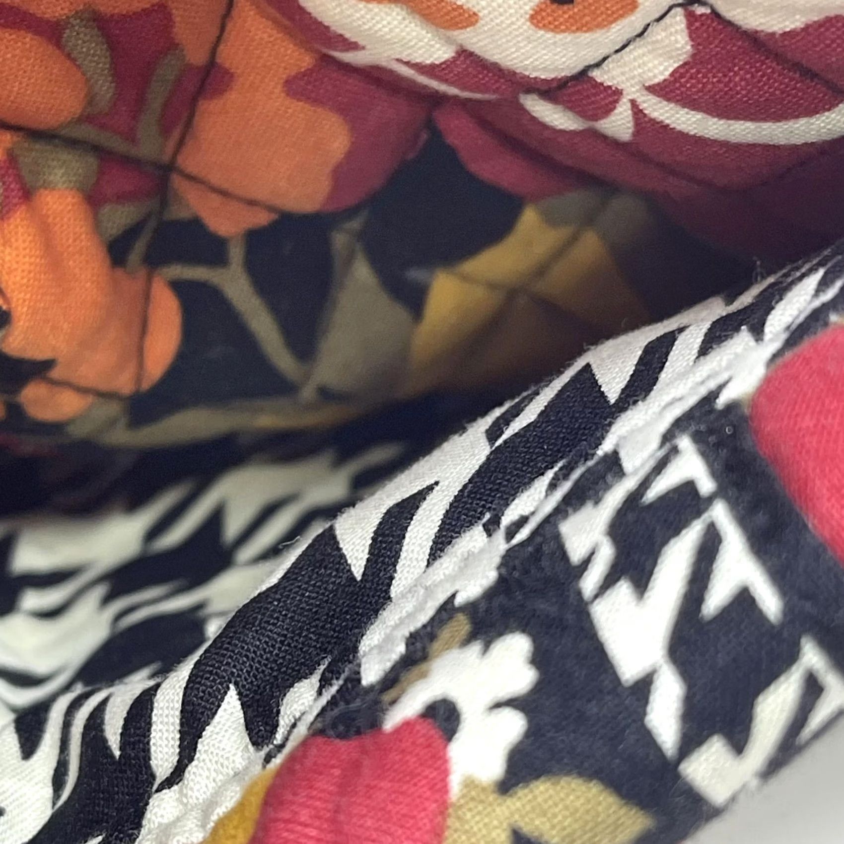 Vera Bradley Vera Bradley Crossbody Bag Hobo Womens Floral Quilted Multicolor Red Yellow Purses Size ONE SIZE - 5 Thumbnail