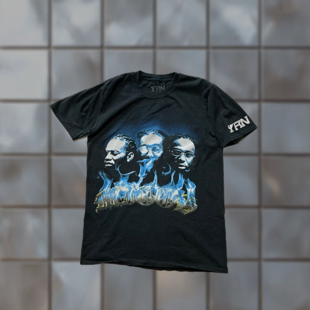 Vintage VINTAGE YRN Yung Rich Nation Migos Quavo Takeoff Offset Blue Smoke Graphic T-Shirt Sz. S Mens Shirt Black Smoke Graphic Rap Hip Hop 90s? Size US S / EU 44-46 / 1 - 1 Thumbnail