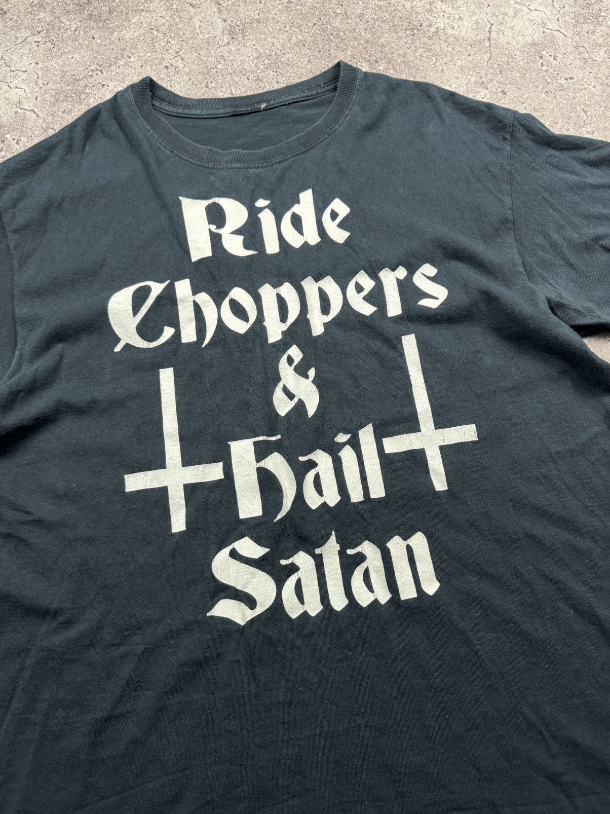 West Coast Choppers Vintage West Coast Choppers Y2K Ride Choppers Hail Satan Size US L / EU 52-54 / 3 - 2 Thumbnail