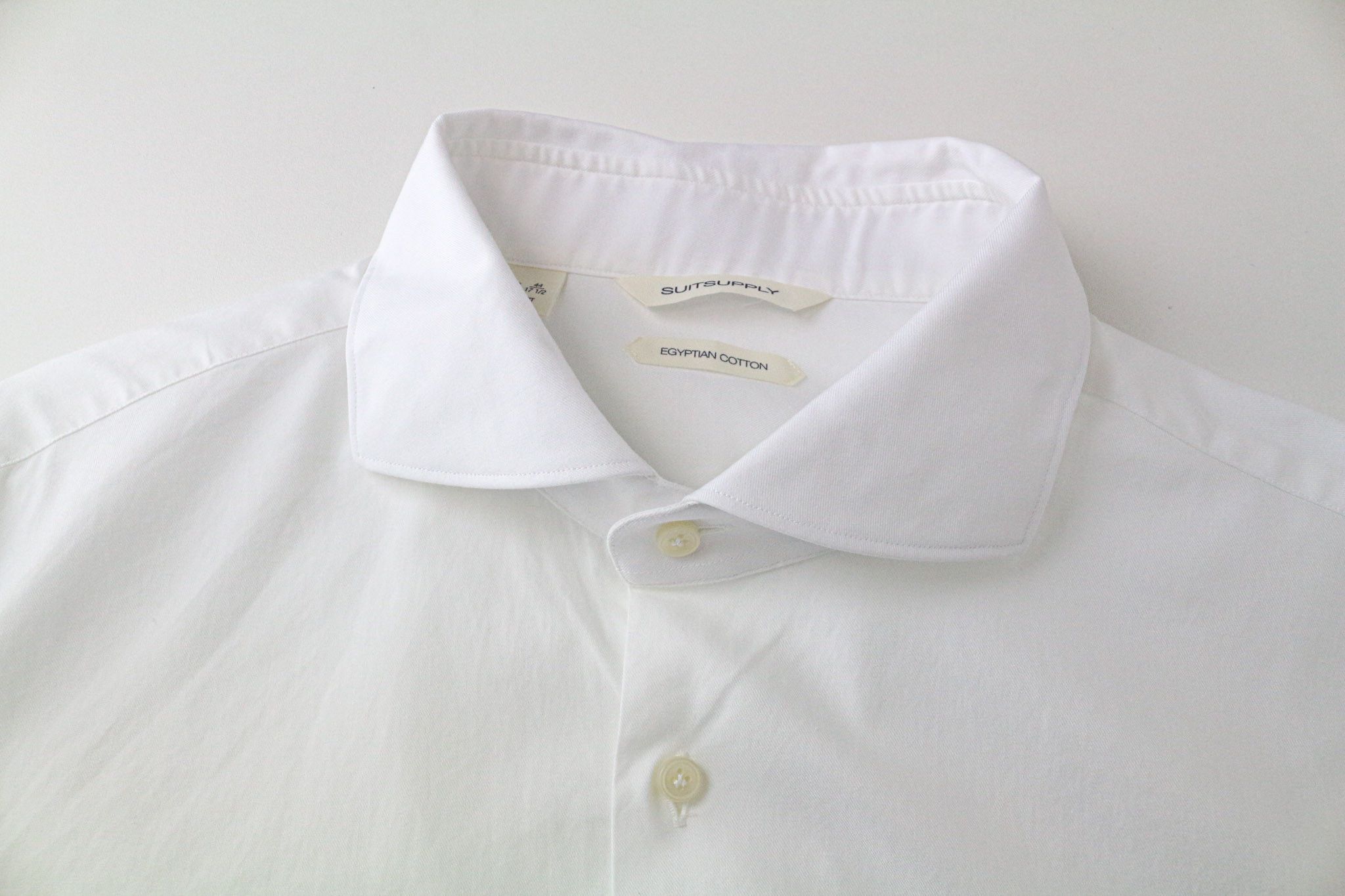 Suitsupply 44/17 1/2 Slim White Cotton Cutaway Shirt 79469 Size 44R - 3 Thumbnail