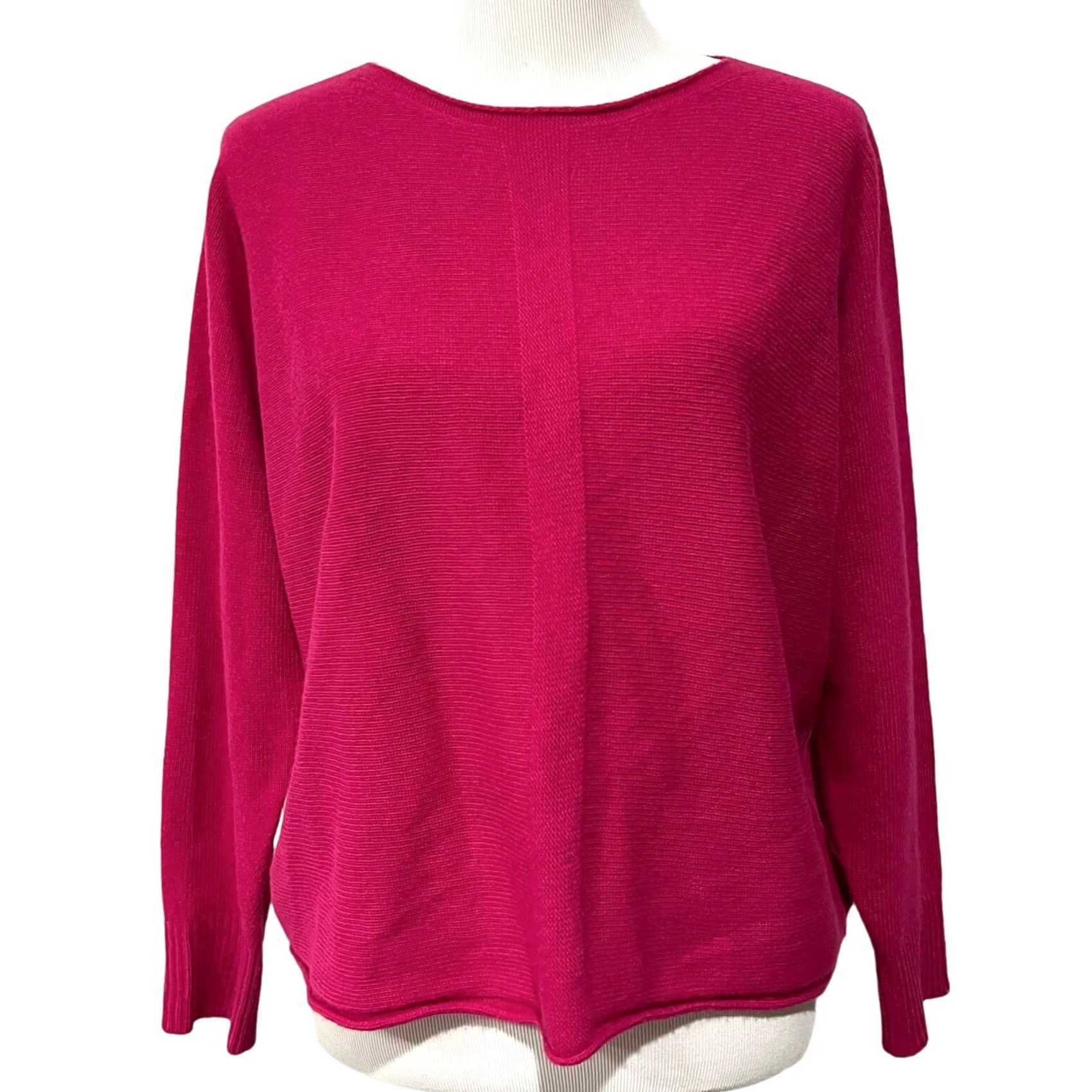 Vintage Bianco & Blu Sweater Women’s Wool Blend Pink Pullover Small Made in Italy Size S Size S / US 4 / IT 40 - 2 Thumbnail