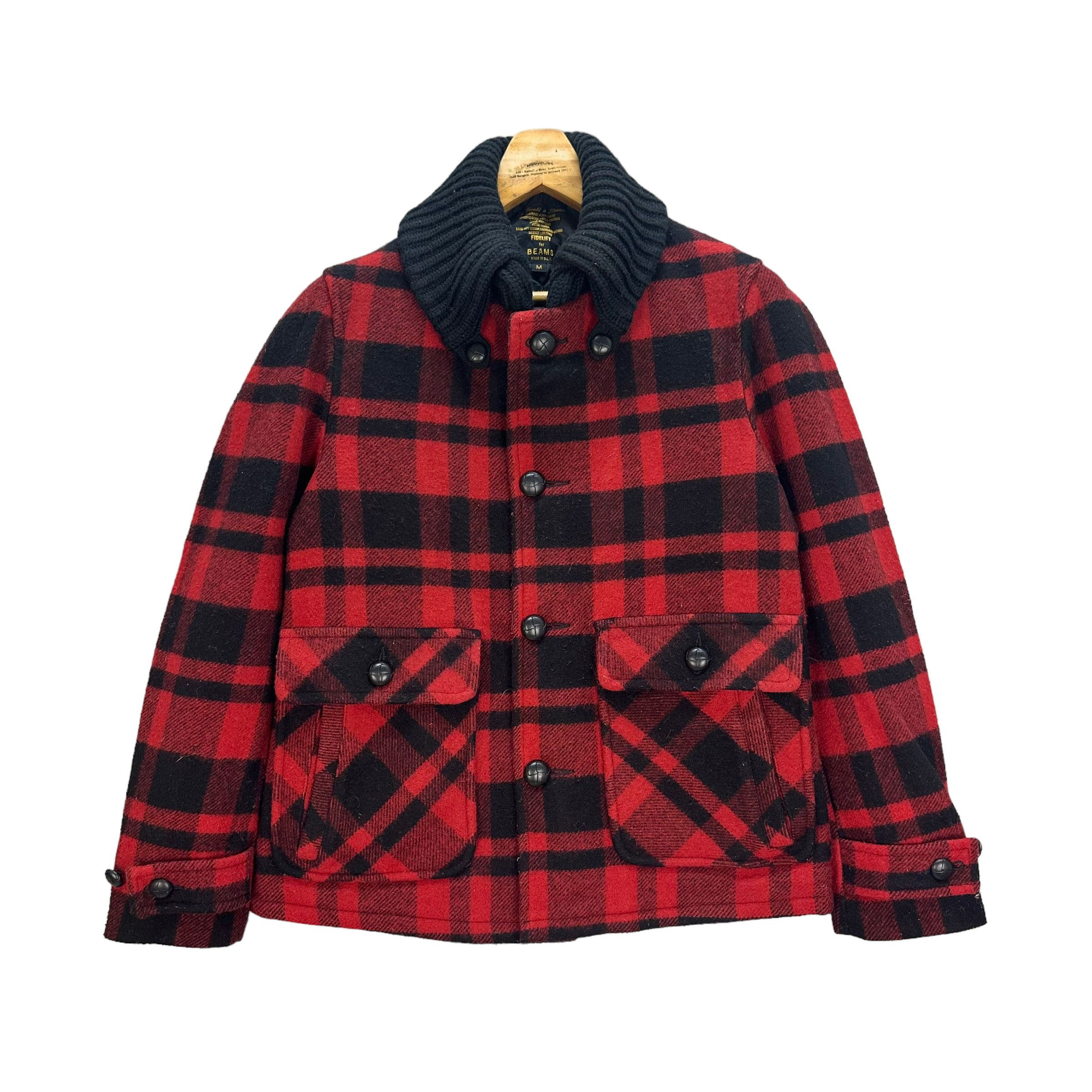 image of Beams Plus x Made In USA Gerald & Stewart Fidelity For Beams Coat Jacket 7876-187 (Size Medium)