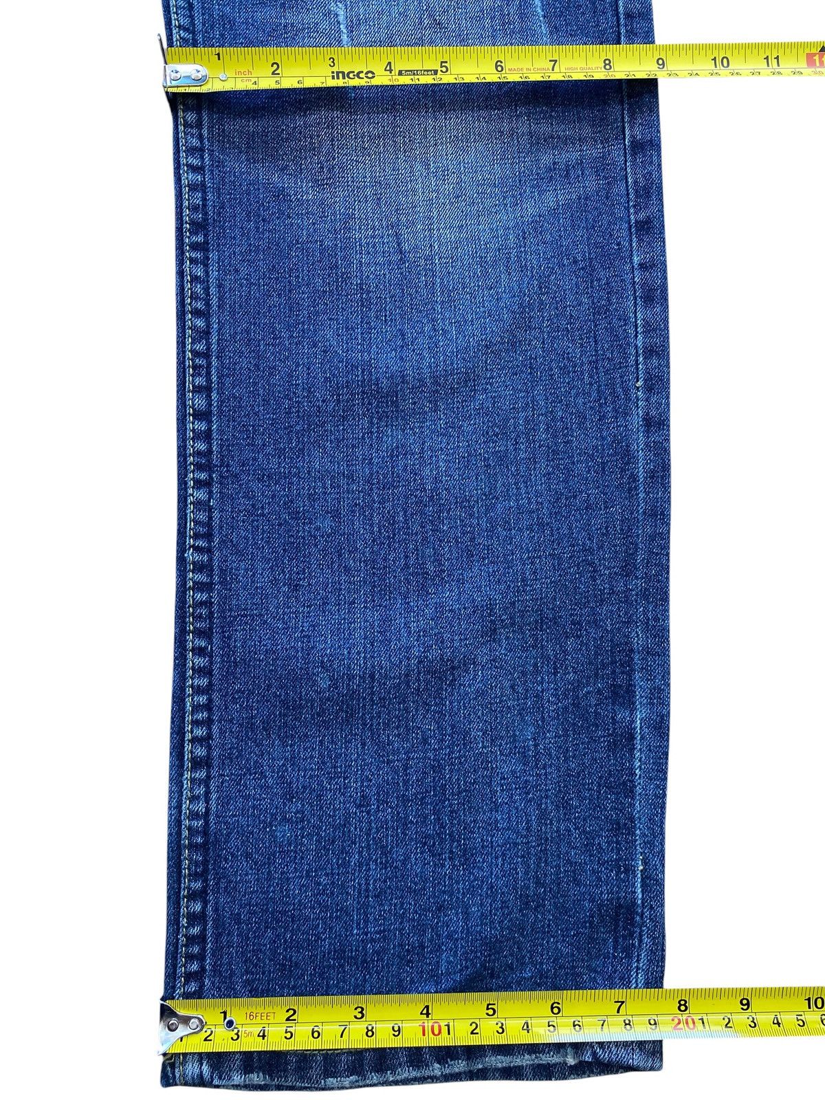 Blue Sky Inn Blue Sky Distressed Patch Work Style Straight Leg Jeans Size US 29 - 9 Thumbnail