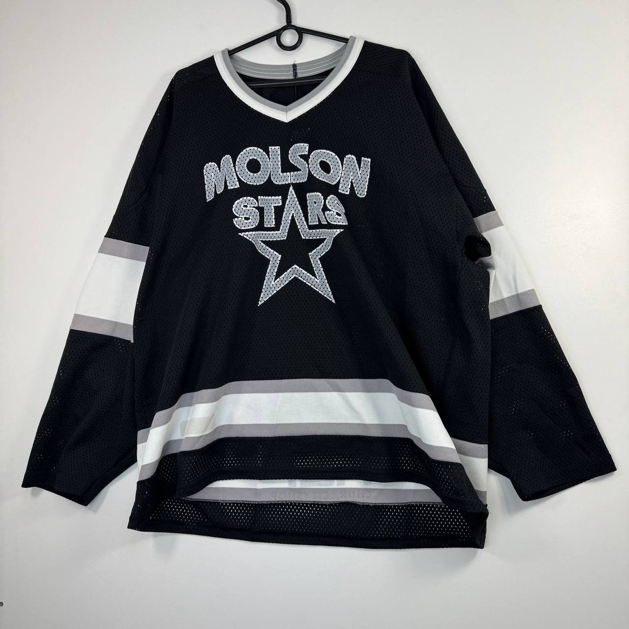 Other Bauer Molson Stars Hockey Jersey Black Made in Canada Sz XL Size US XL / EU 56 / 4 - 1 Thumbnail