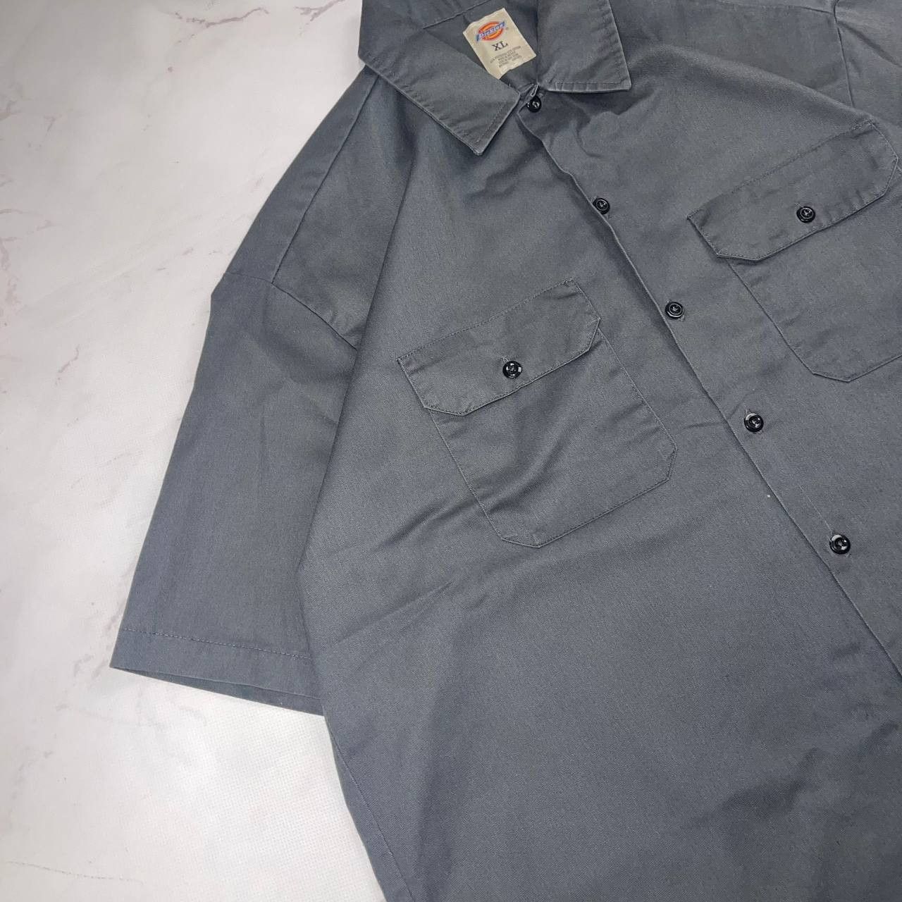Dickies Vintage Dickies Blend Gray Uniforms Shirt Short Sleeve Sz XL Size US XL / EU 56 / 4 - 3 Thumbnail
