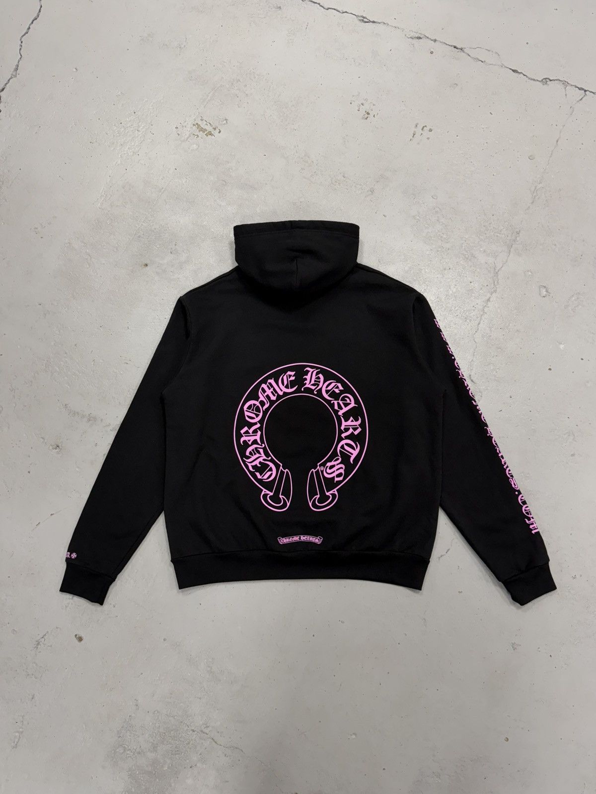 Chrome Hearts CHROME HEARTS Osaka Horseshoe Print Hoodie Black