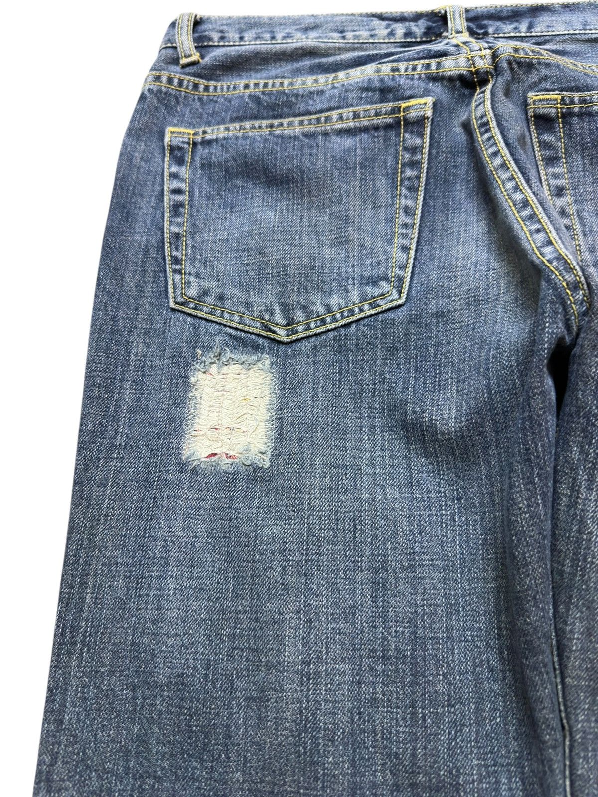 Takeo Kikuchi Vintage Takeo Kikuchi Ripped Grunge Dot Denim Size US 30 / EU 46 - 7 Thumbnail