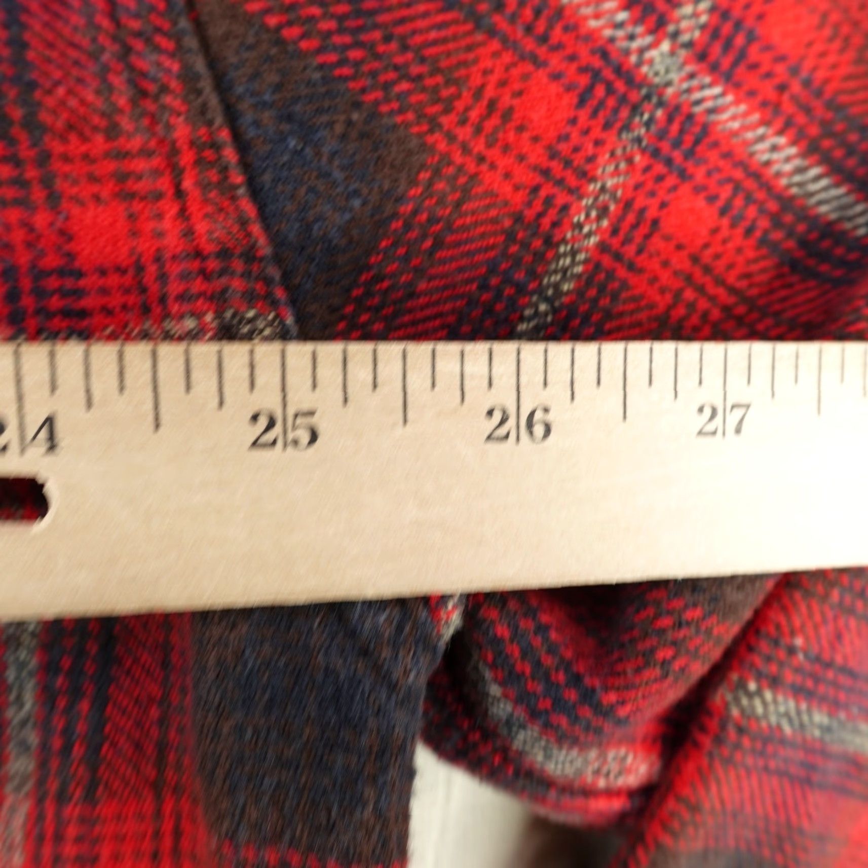 Gap VINTAGE Gap Shirt Mens XL Red Black Plaid Flannel Long Sleeve Button-Up Work Y2K Mens Size US XL / EU 56 / 4 - 6 Thumbnail