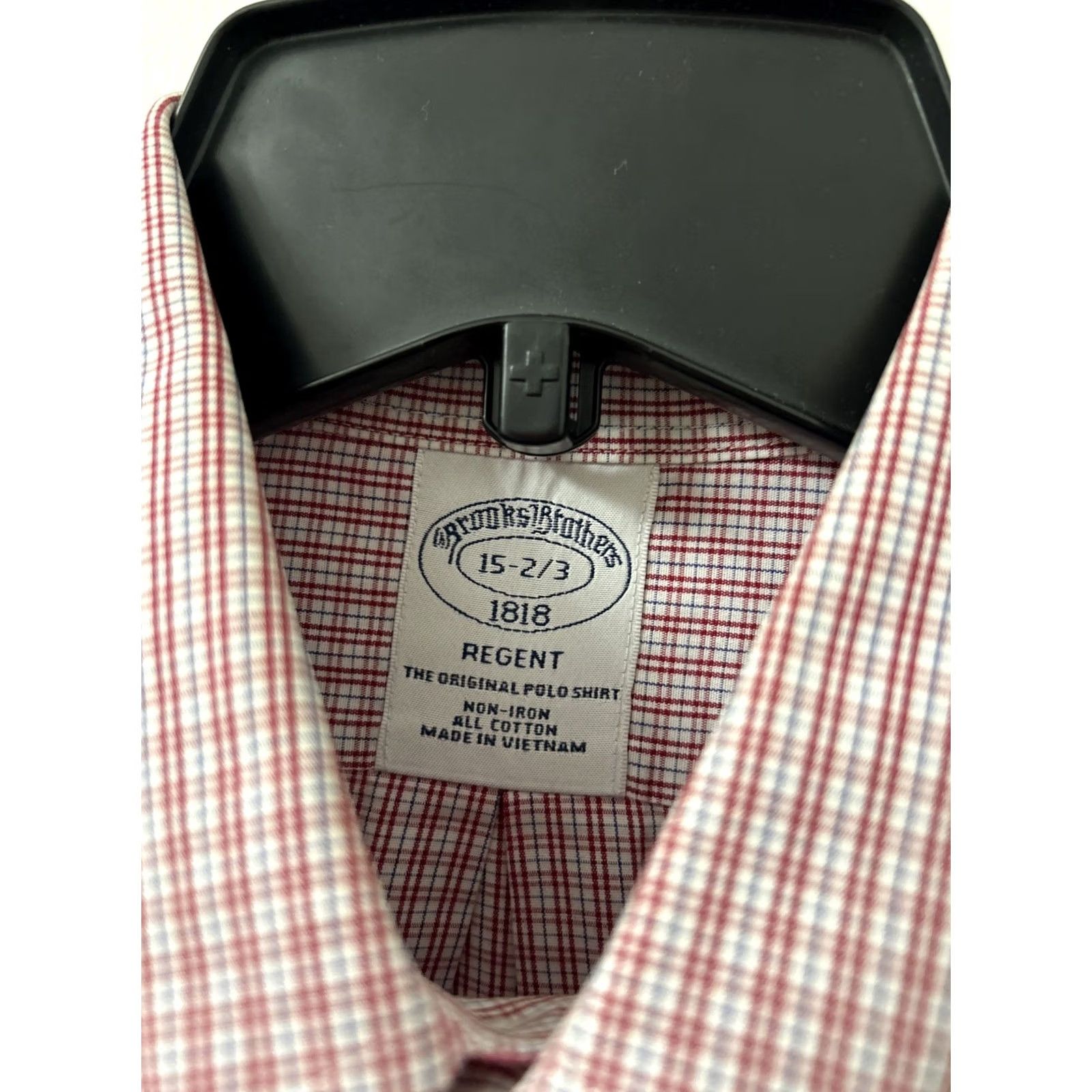 Brooks Brothers VINTAGE Brooks Brothers Original Polo Shirt Mens 15 2/3 Red Plaid Regent L/S Button-Up Shirt Reg/Regular Knit Cotton Bre atable Pockets Casual Size US M / EU 48-50 / 2 - 6 Thumbnail