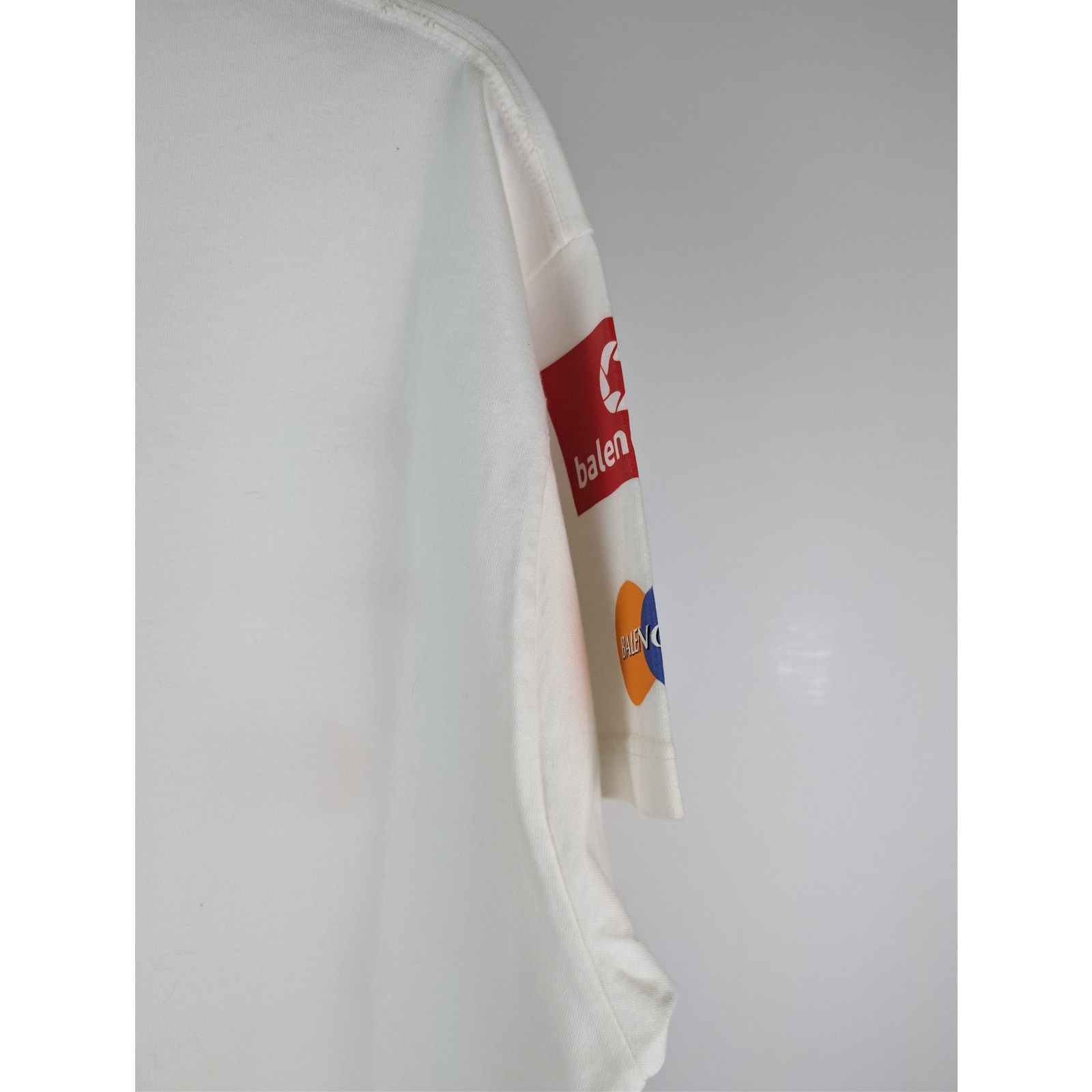 Balenciaga o1rshd1 Top League Vintage Jersey Short Sleeve T-Shirt White Size US M / EU 48-50 / 2 - 11 Thumbnail
