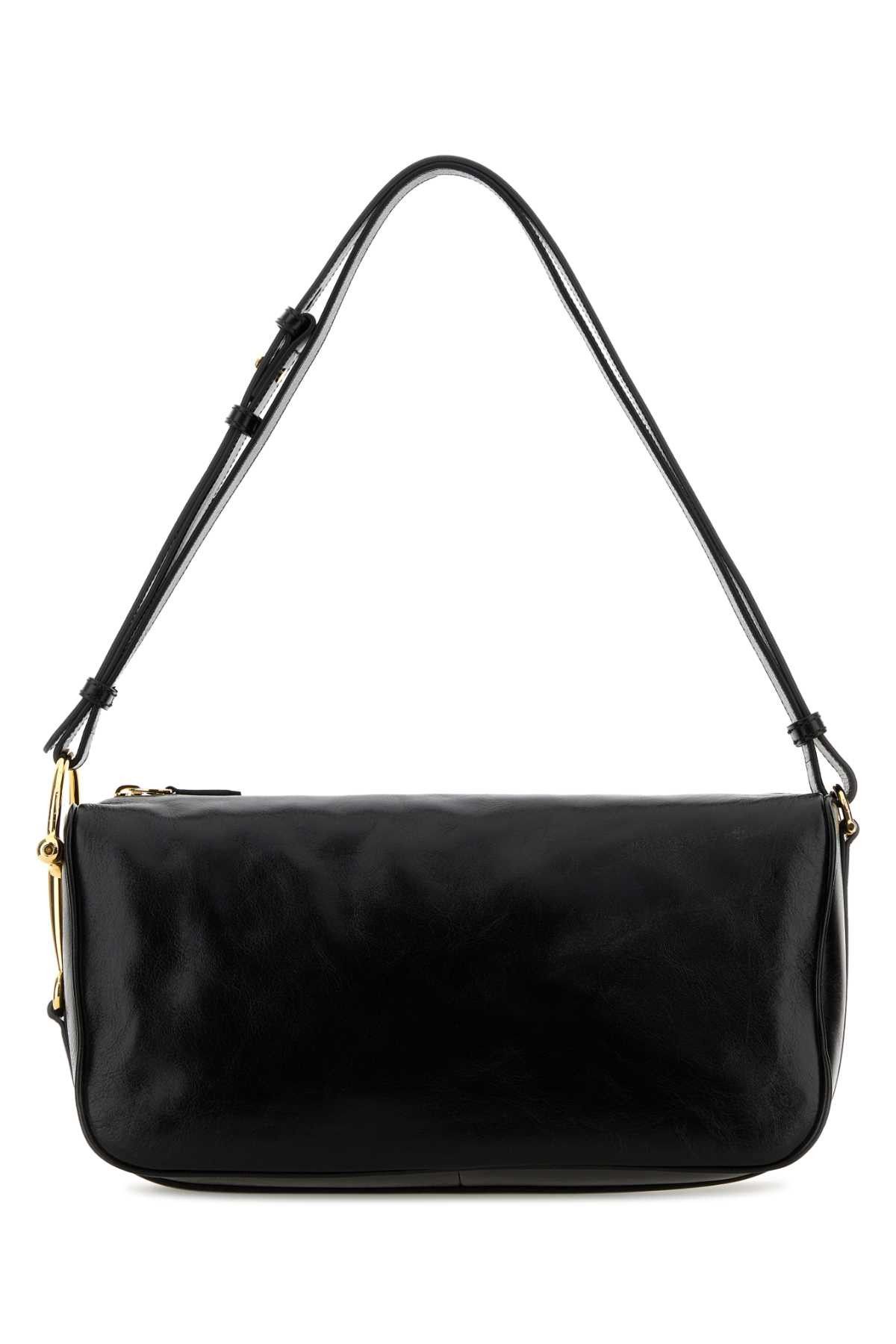 Gucci Black Leather Shoulder Bag Size ONE SIZE - 1 Thumbnail