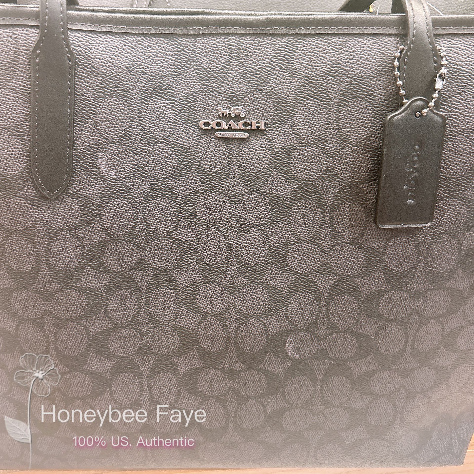 Coach City Tote Bag In Signature Canvas CV976 Size ONE SIZE - 2 Thumbnail