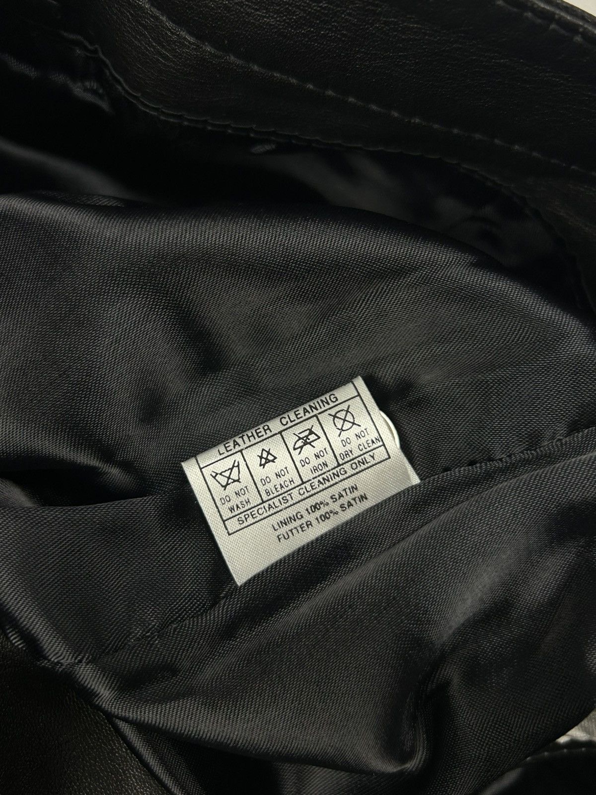 Genuine Leather Vintage The King Black Genuine Leather Pants Avant Garde Y2K Size US 33 - 18 Thumbnail