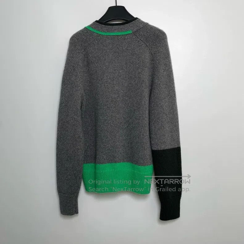 Hermes Hermes Contrast Geometric Pattern Knit Cardigan Size S / US 4 / IT 40 - 4 Thumbnail
