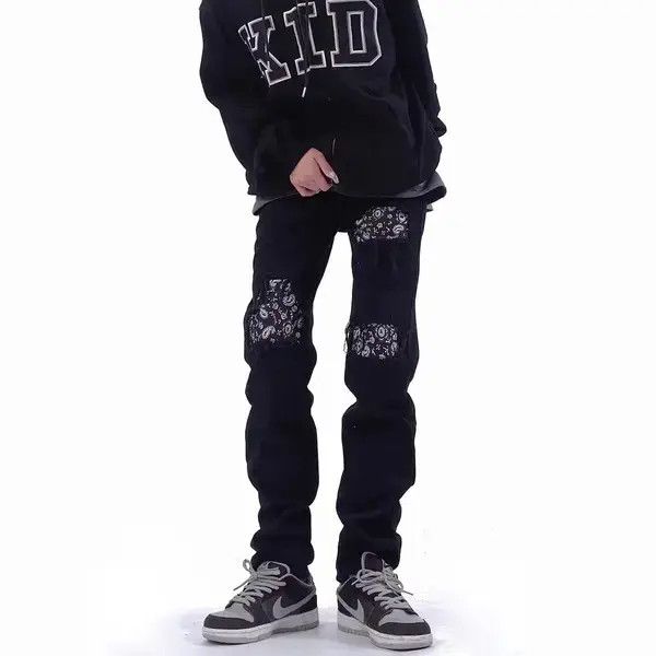 Japanese Brand × Jean Mens Skinny Jeans Street, Black Hole Slim Fit Size US 32 / EU 48 - 1 Thumbnail