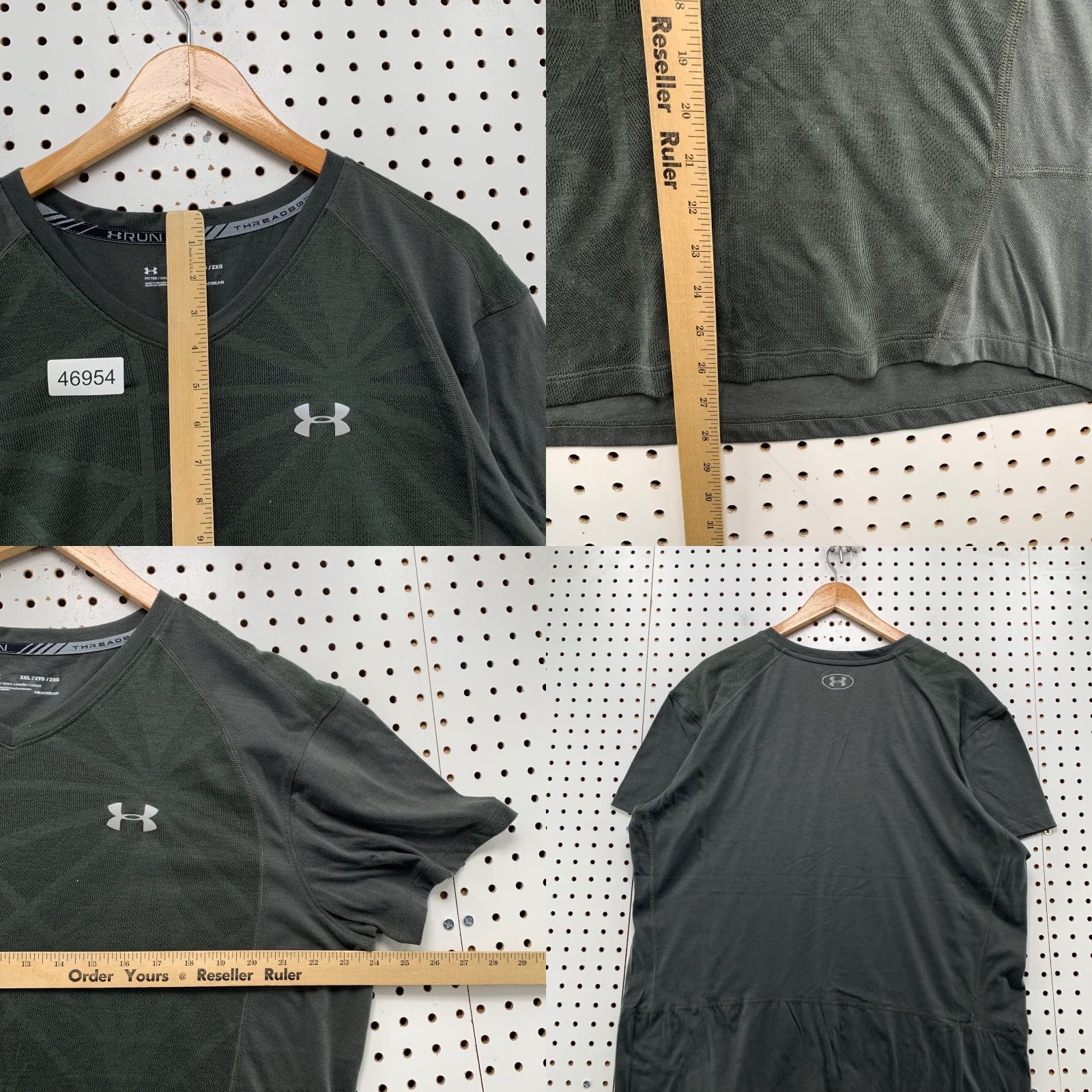 Under Armour Under Armour Run Threadborne Active Shirt Mens 2XL Gray Short Sleeve Workout Shirt Size US XXL / EU 58 / 5 - 8 Thumbnail