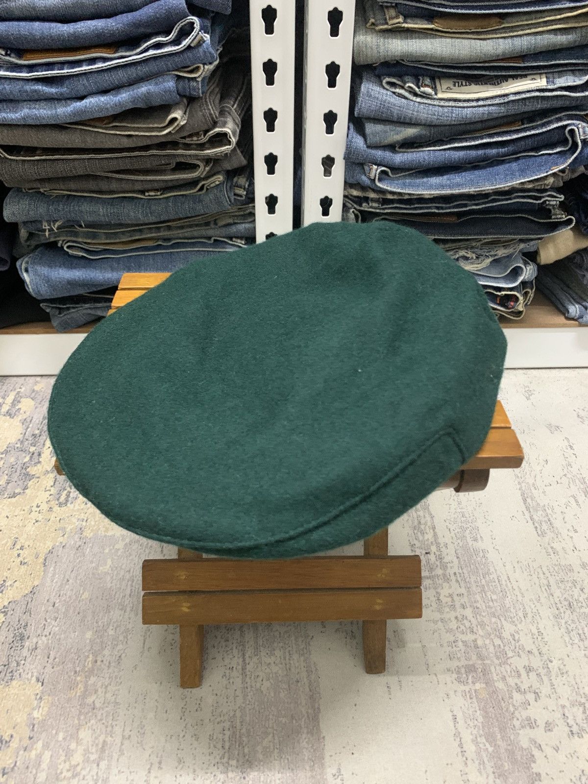 Vintage Vintage An Irish Blessing Green Wool Flatcap Hat Size ONE SIZE - 6 Thumbnail