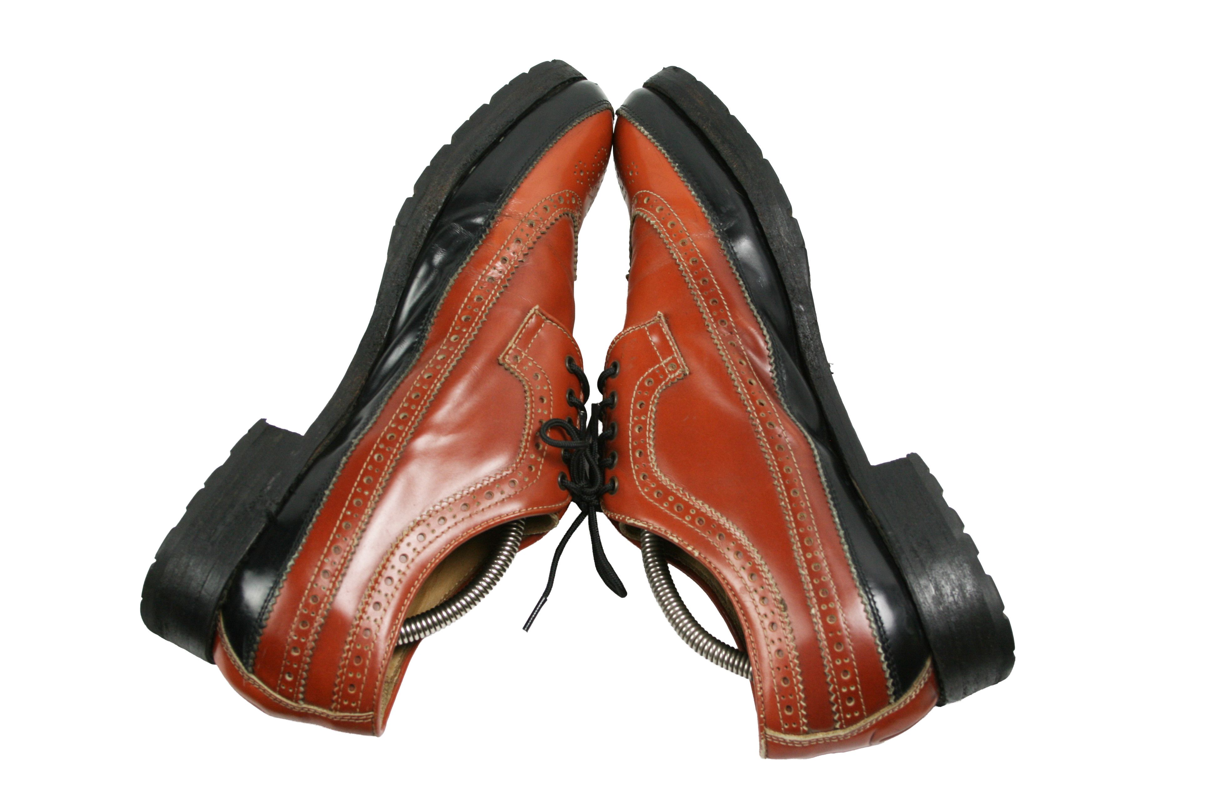 Dsquared2 00S Brogue Wingtip Leather Boots Vintage Size US 10 / EU 43 - 11 Thumbnail