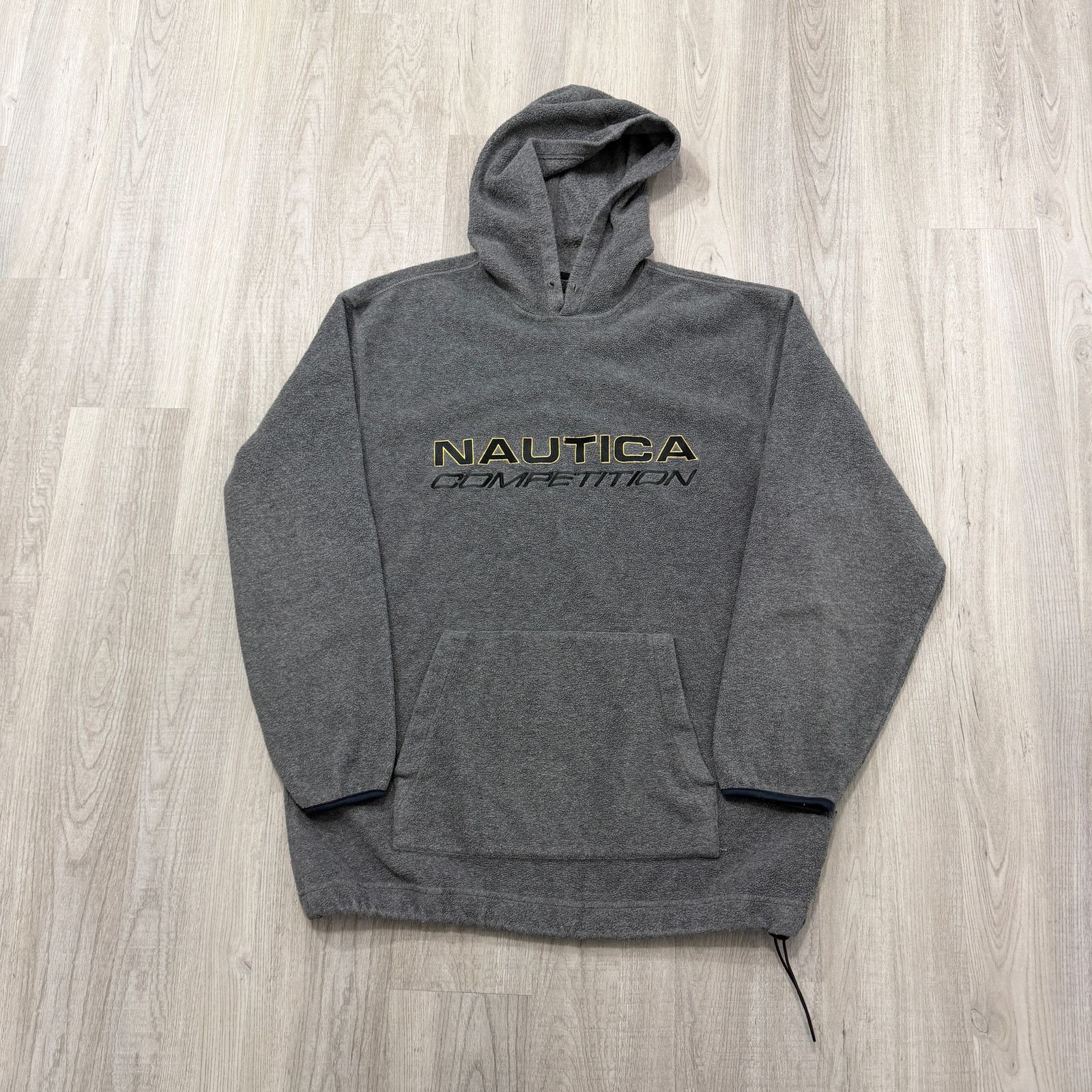 Nautica Vintage Nautica Competition Fleece Hoodie Men's XL Gray 90s Size US XL / EU 56 / 4 - 1 Thumbnail