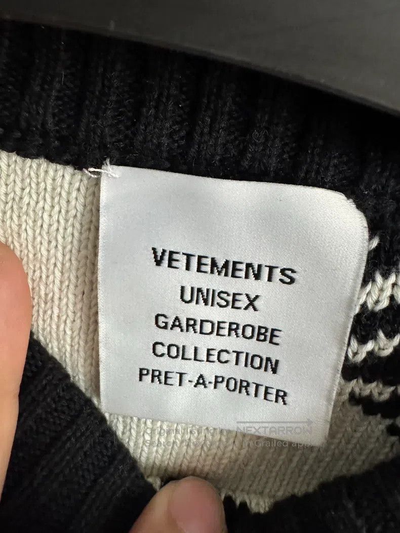 Vetements Vetements Bullet Rain Sweater Size US S / EU 44-46 / 1 - 3 Thumbnail
