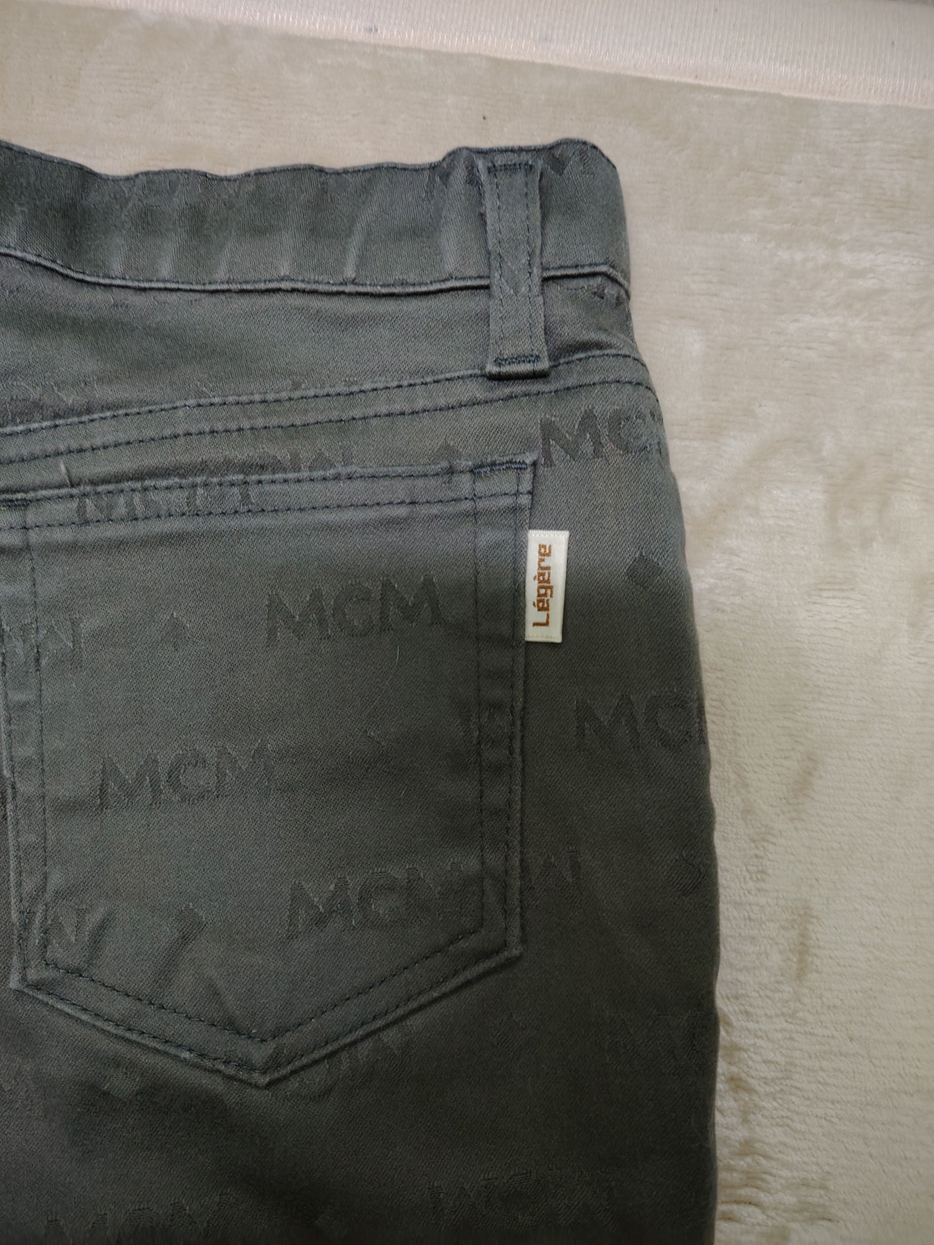 MCM VINTAGE MCM LEGERE MONOGRAM STRETCHABLE JEANS SUN FADED Size US 29 - 12 Thumbnail