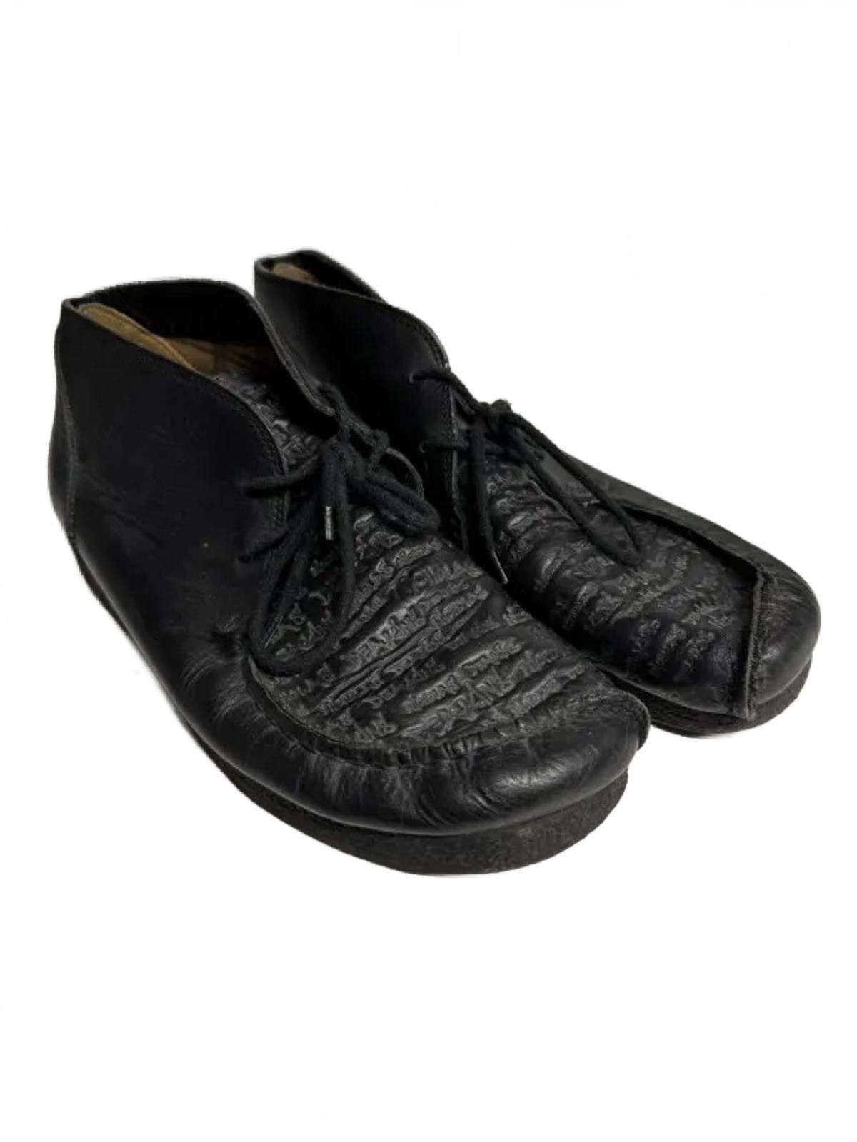 Designer Nicholas Deakin Black Leather Lace-Up Shoes Size US 10 / EU 43 - 2 Thumbnail