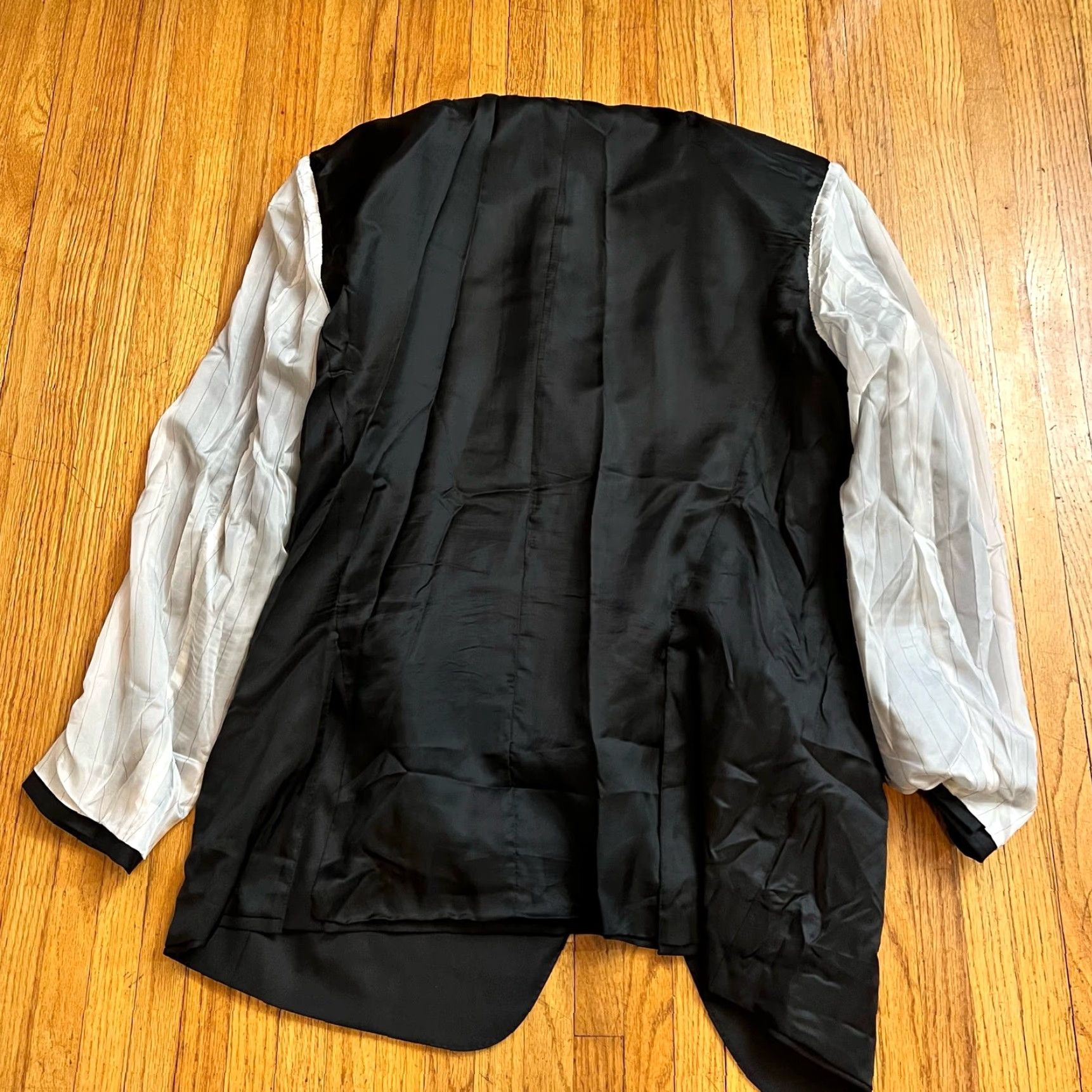 Canali Canali Jacket Blazer Coat Mens 54 Black Wool Made in Italy US 44 Suit Coat Size 44R - 5 Thumbnail