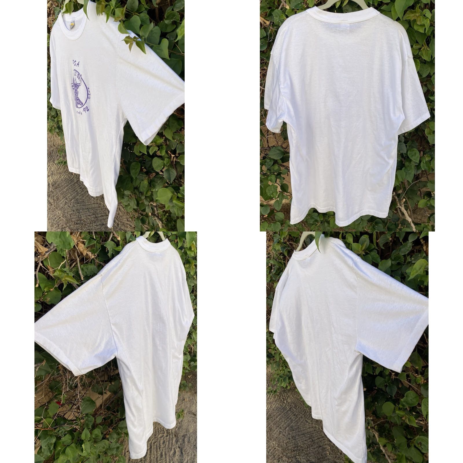 Vintage VINTAGE Bomark Sacramento '92 I.B.P.O.E. of W Elk Graphic T Shirt 3XL White Mens 1990s 90s Vintage Animals Nature Elk graphic print Size US XXL / EU 58 / 5 - 8 Thumbnail