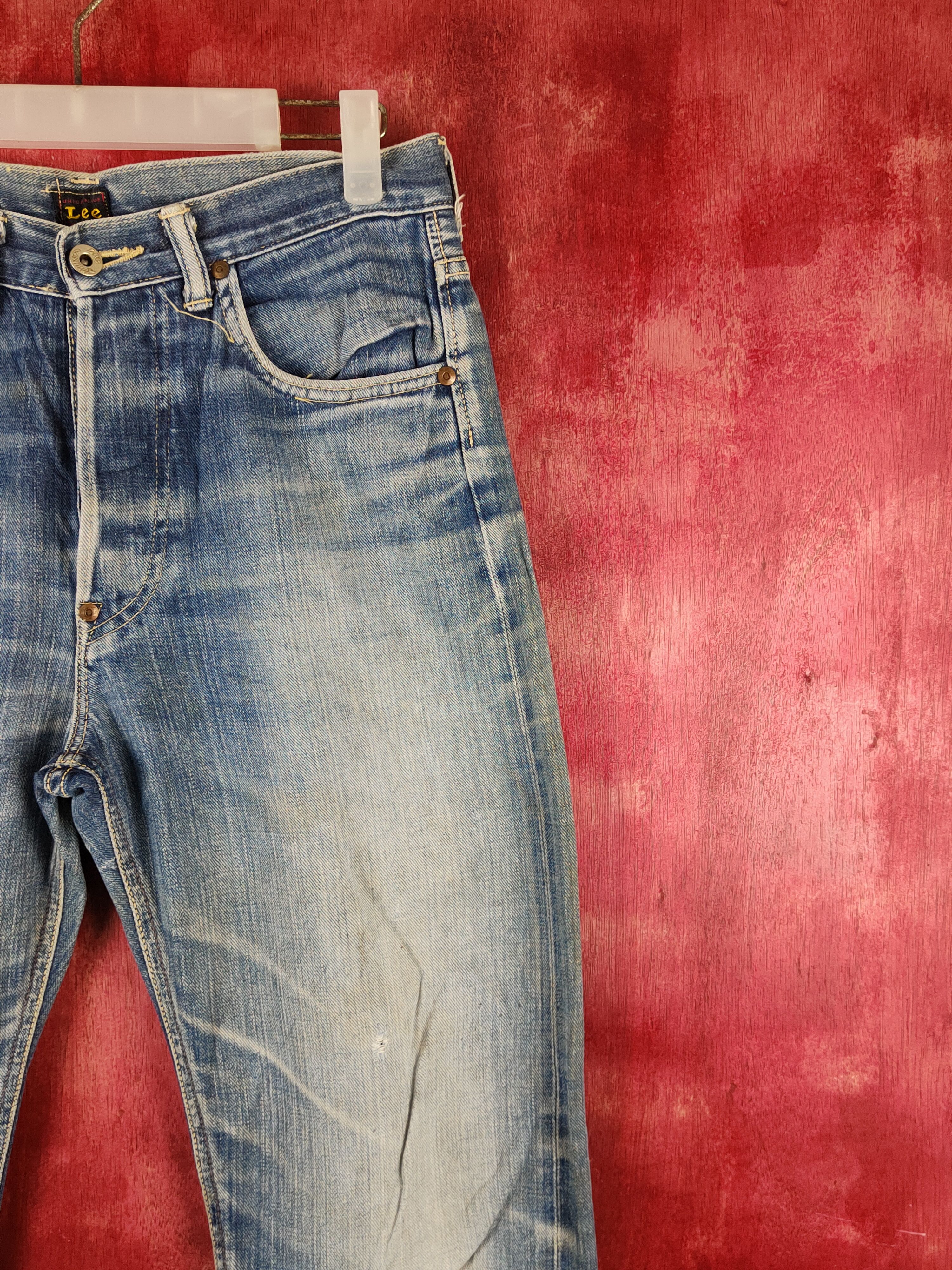 Japanese Brand Lee Blue Faded Distressed Ripped Jeans #S2237 Size US 30 / EU 46 - 5 Thumbnail