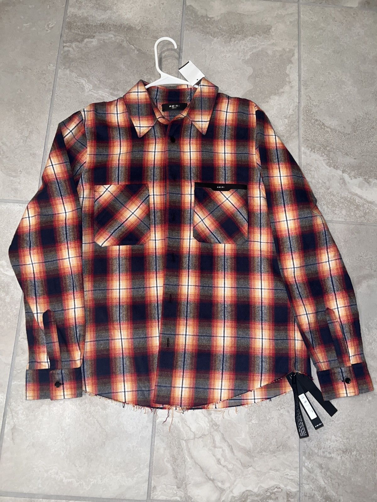 Amiri Amiri plaid button up L/S | Grailed