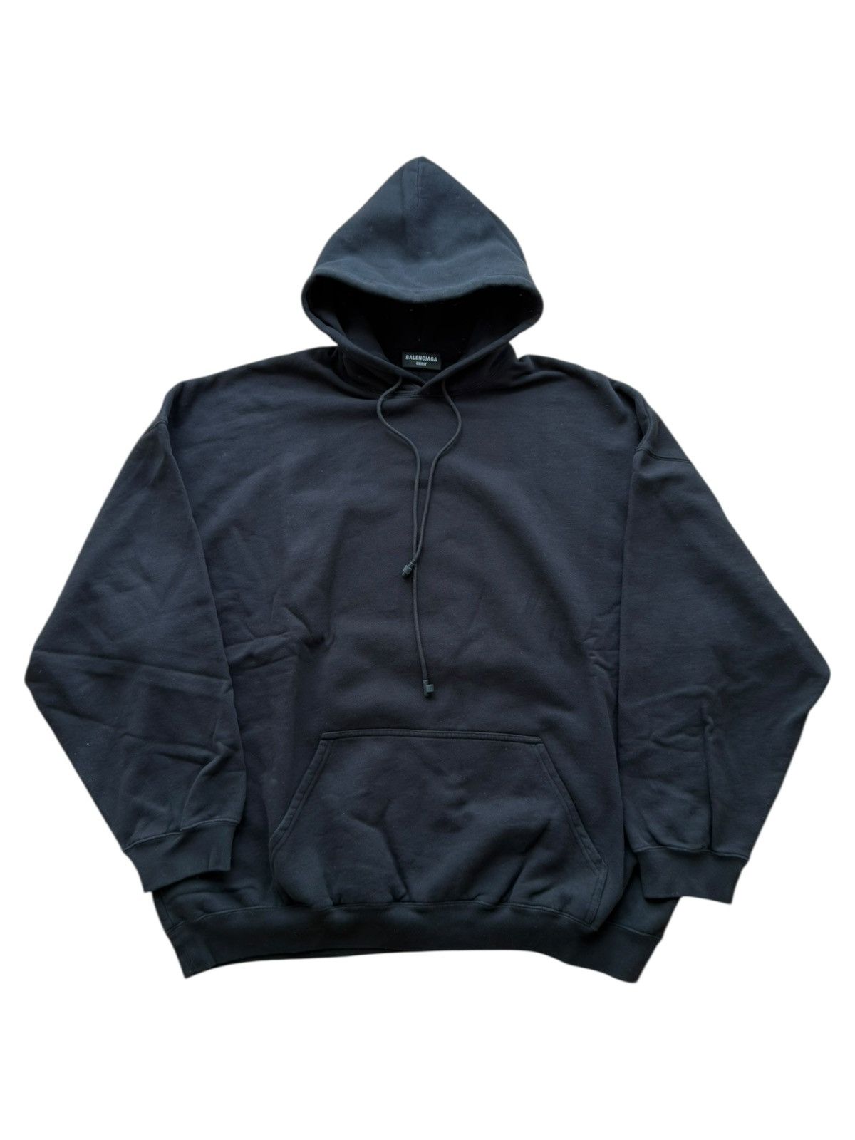 Balenciaga BALENCIAGA DEMNA OVERSIZED BLACK HOODIE Size US XS / EU 42 / 0 - 10 Thumbnail
