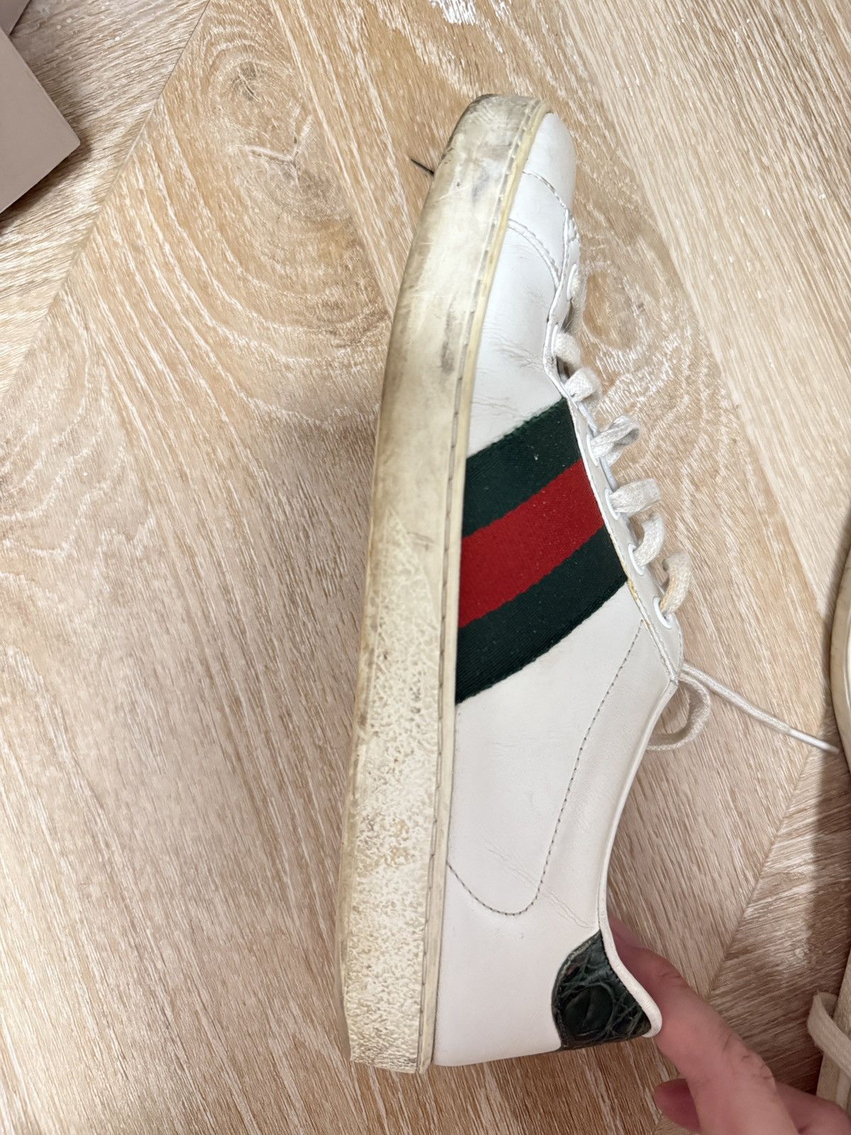 Gucci Men's Gucci Ace sneaker with Web US 7 Size US 7 / EU 40 - 10 Thumbnail