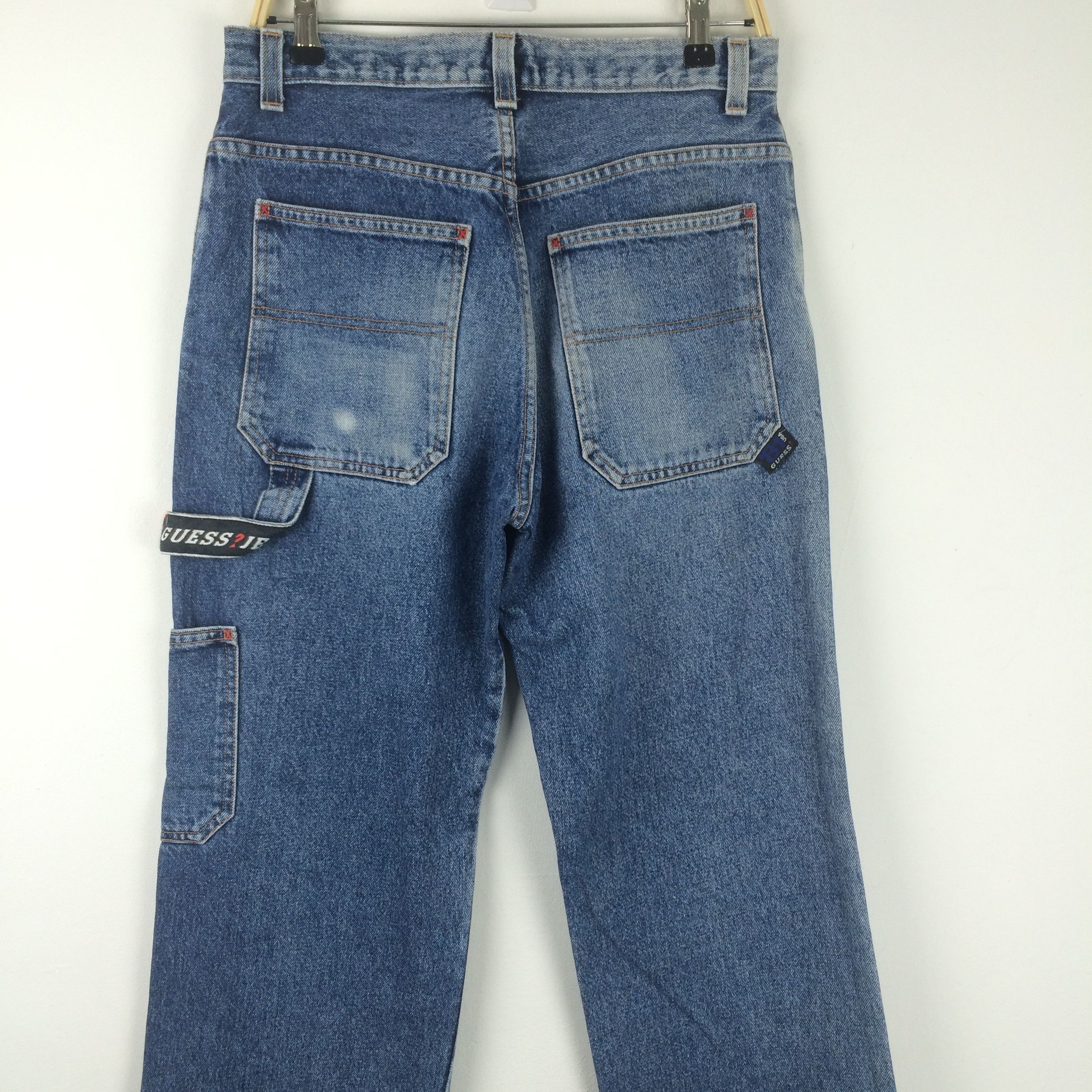 Guess × Vintage X192 GUESS VTG USA BAGGY DISTRESSED JEANS Size US 33 - 3 Thumbnail
