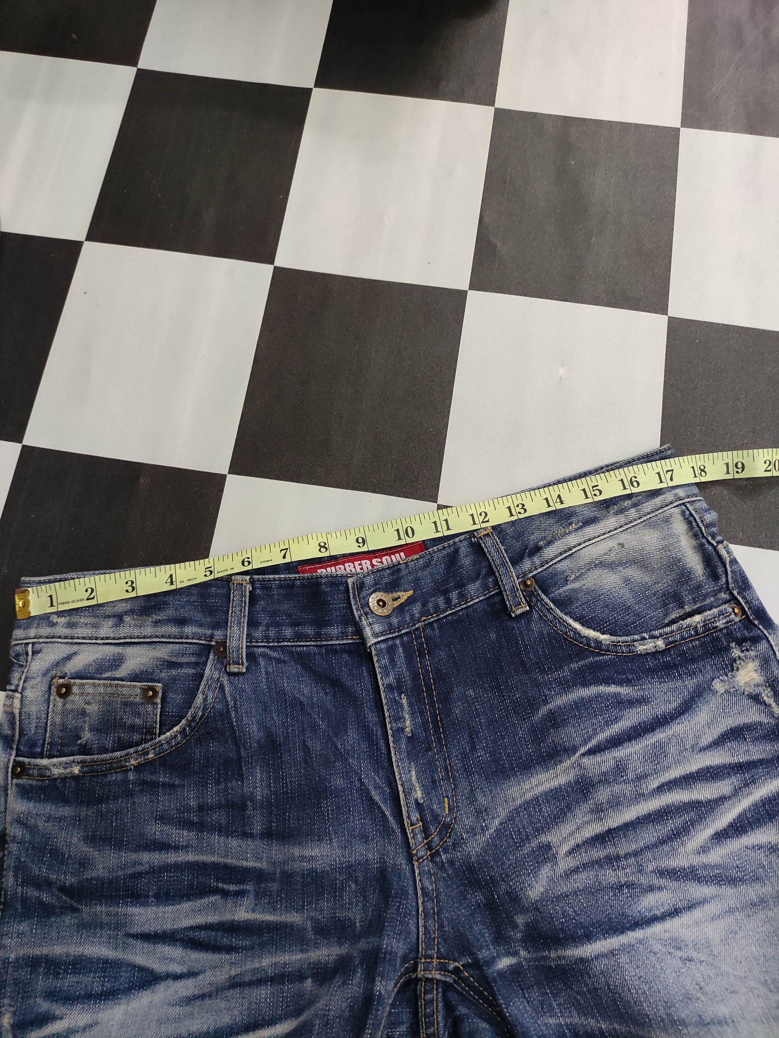 Japanese Brand Vintage Rubber Soul Distressed Denim Jeans Size US 35 - 12 Thumbnail