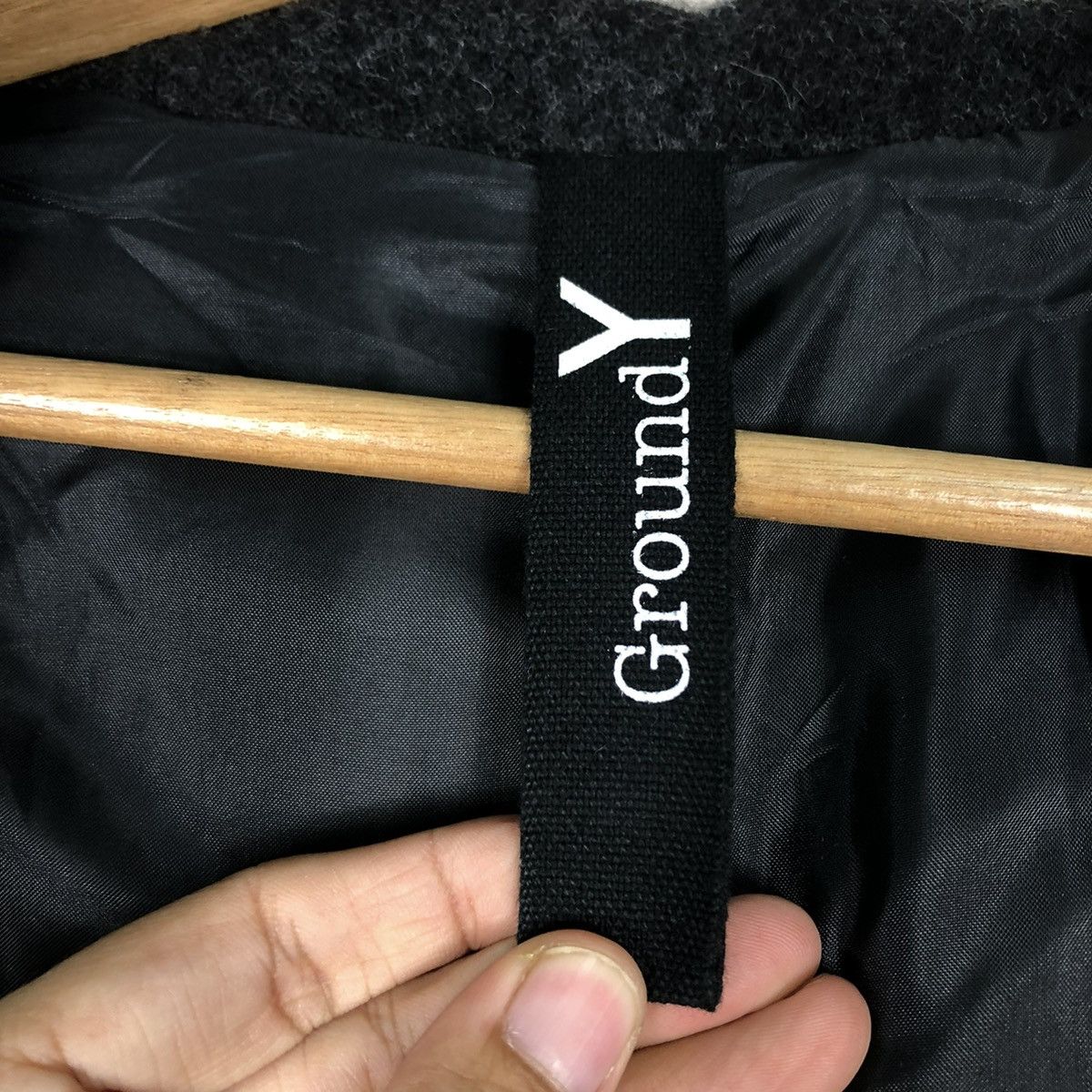 Ground Y 🔥RICH BLACK MOHAIR WOOL LONG JACKET GROUNDY YOHJI YAMAMOTO Size US M / EU 48-50 / 2 - 20 Thumbnail