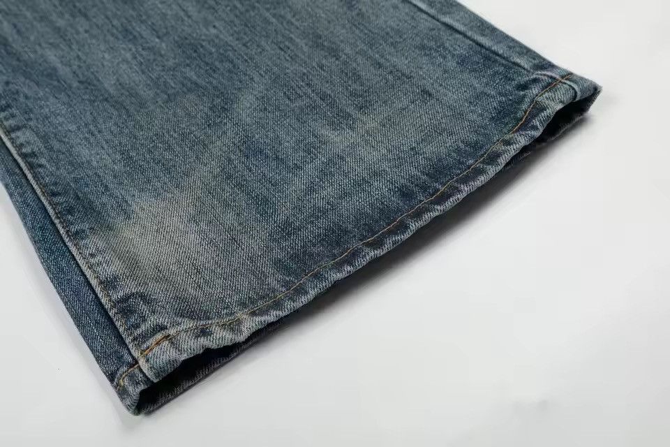 Vintage Men's loose wide-leg street distressed scimitar jeans Size US 29 - 7 Thumbnail