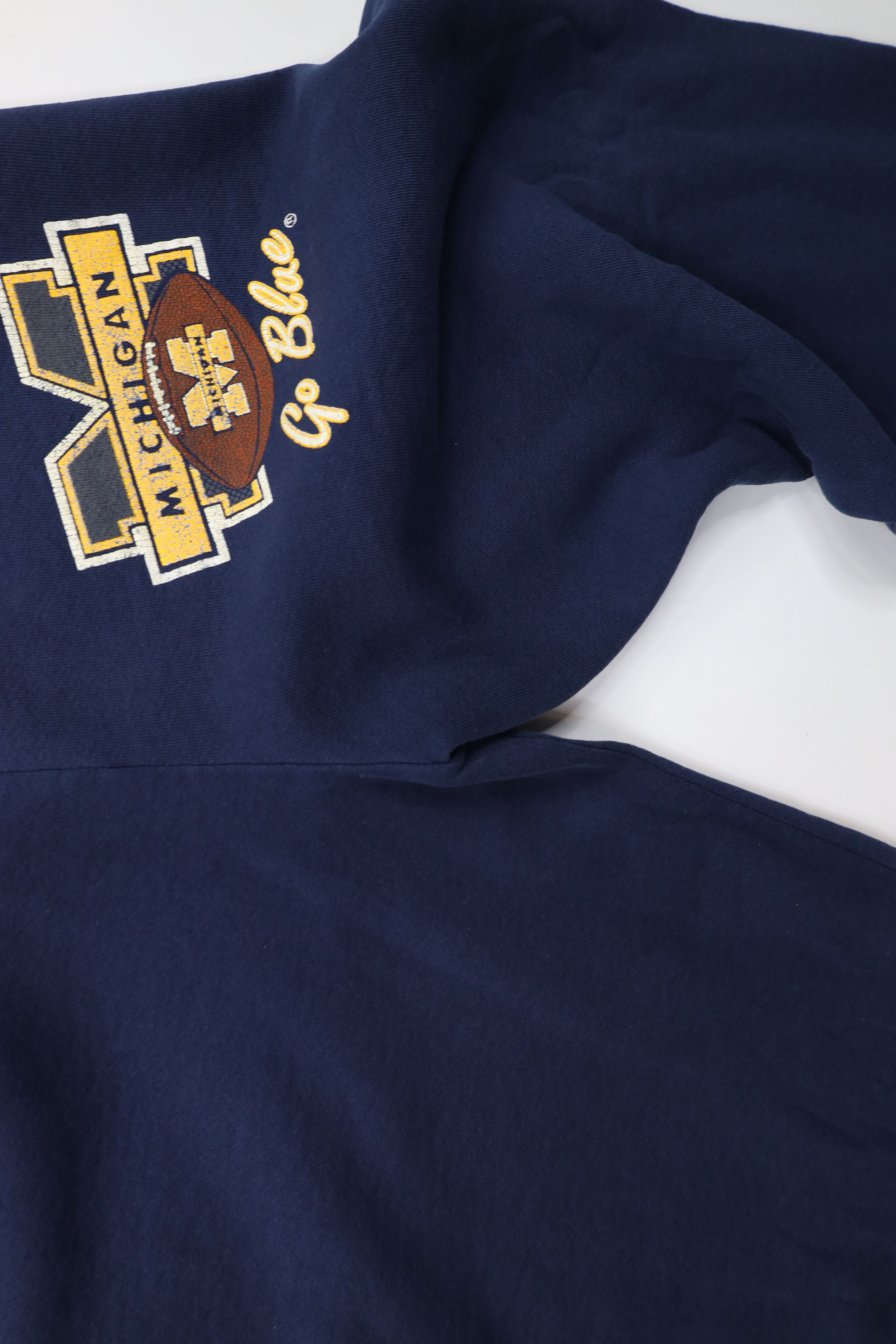Russell Athletic × Vintage Vintage 90s Russell Athletic University of Michigan Football Size US 38 / EU 54 - 10 Thumbnail