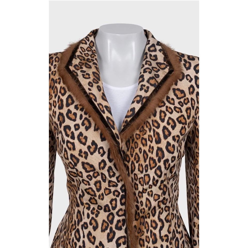 Alexander McQueen Alexander McQueen Cropped Animal Print Jacket IT 42 M Size M / US 6-8 / IT 42-44 - 6 Thumbnail