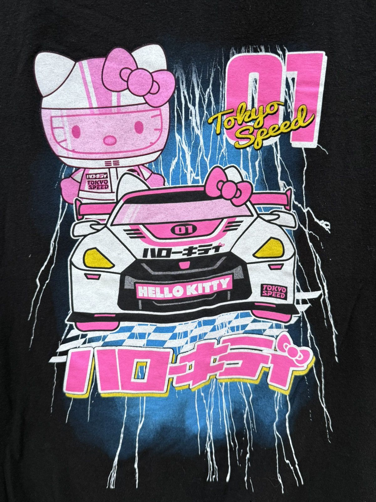 Other Hello Kitty Tokyo Speed Racing Tee Black T Shirt Size Medium Size US M / EU 48-50 / 2 - 2 Thumbnail