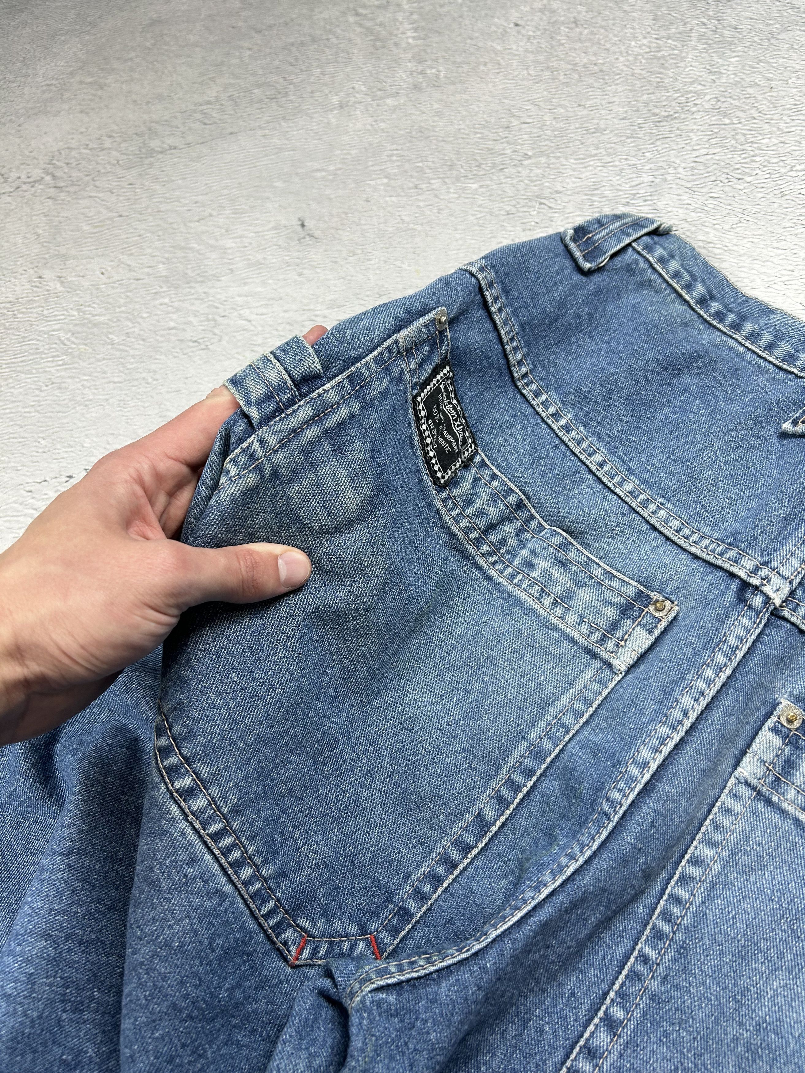 JNCO × Japanese Brand × Vintage Brooklyn Xpress Vintage carpenter jeans Baggy Work wear Rap Size US 36 / EU 52 - 7 Thumbnail