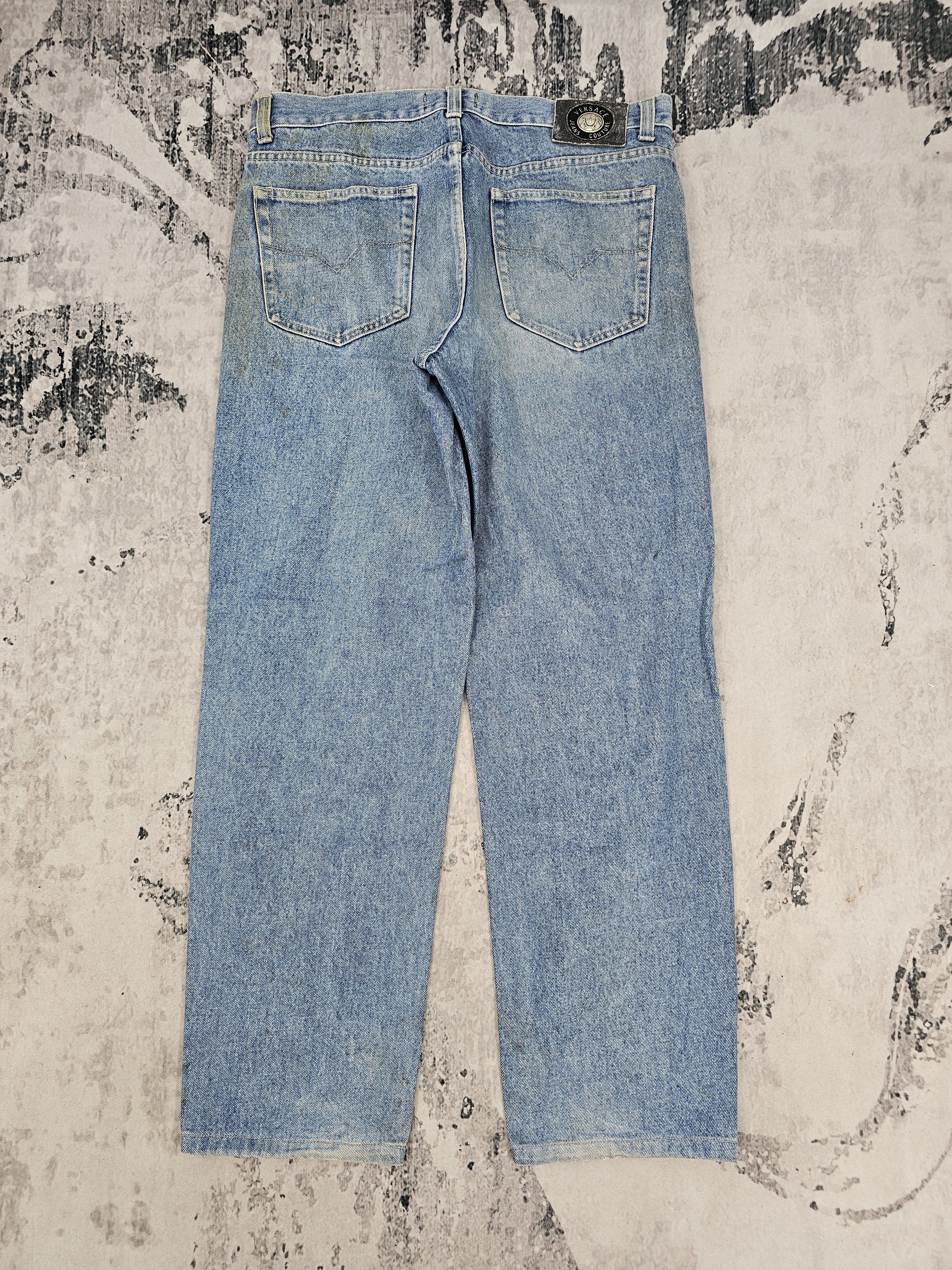 Versace Vintage VERSACE JEANS COUTURE High Rise Stain Jeans JB0294 Size US 36 / EU 52 - 2 Thumbnail