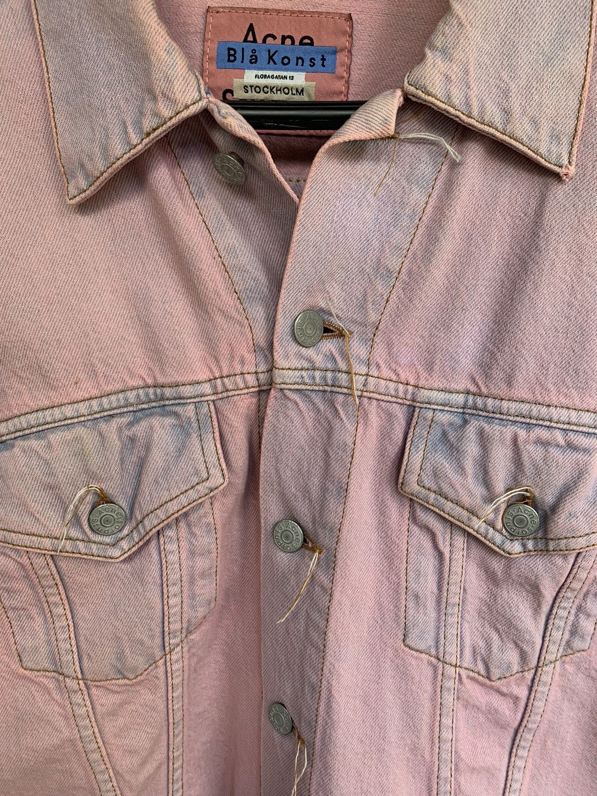 Acne Studios Acne Studios 1998 Pink Denim Jacket Size US M / EU 48-50 / 2 - 3 Thumbnail