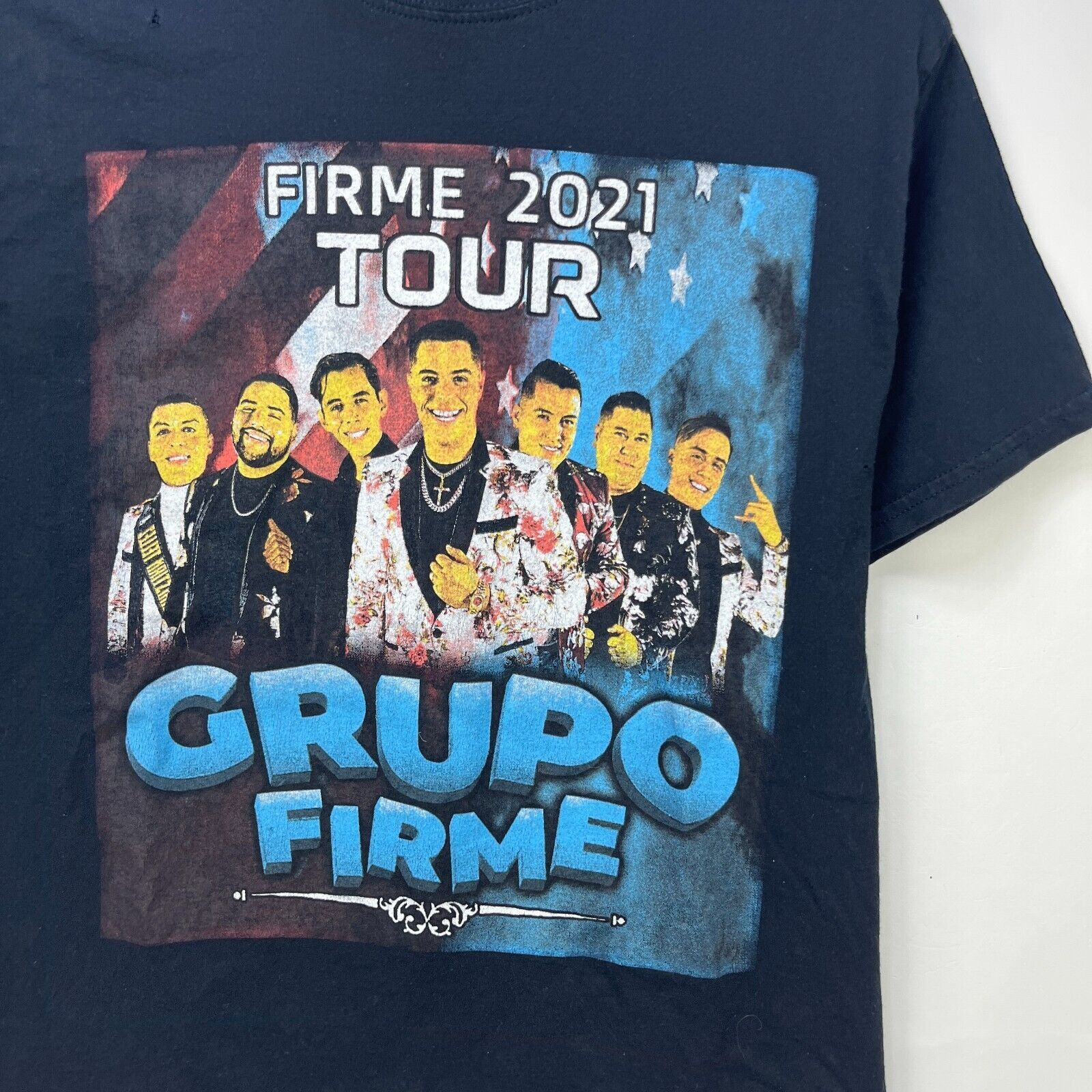 Vintage Grupo Firme 2021 Tour Medium Banda Mexico Frontera Tequila Size US M / EU 48-50 / 2 - 2 Thumbnail