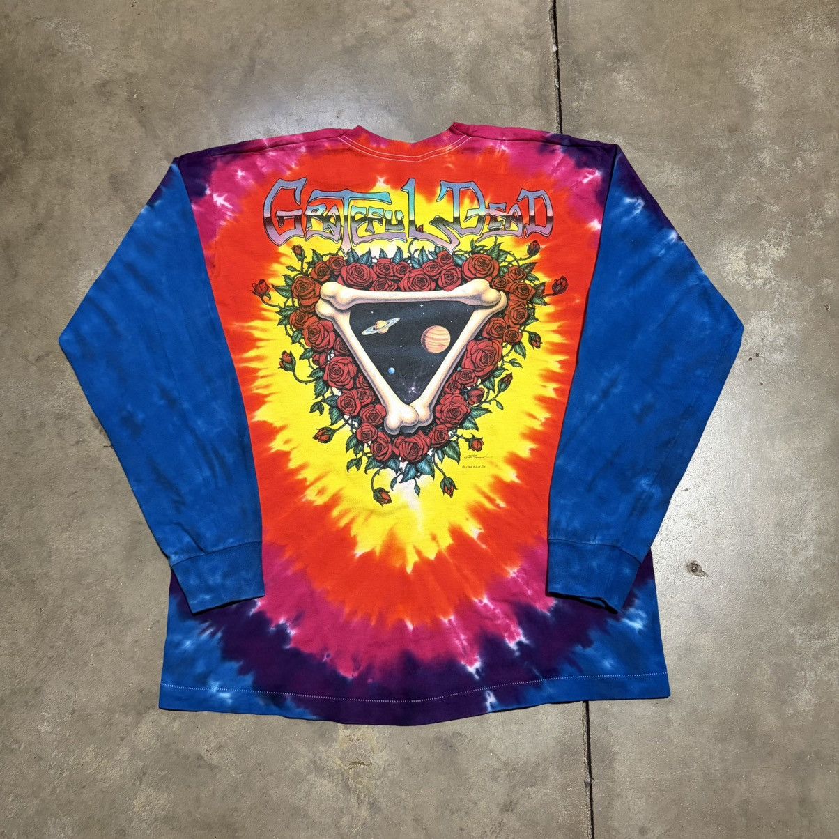 Grateful Dead Vintage Grateful Dead Space Your Face Long Sleeve T shirt Size US XL / EU 56 / 4 - 9 Thumbnail