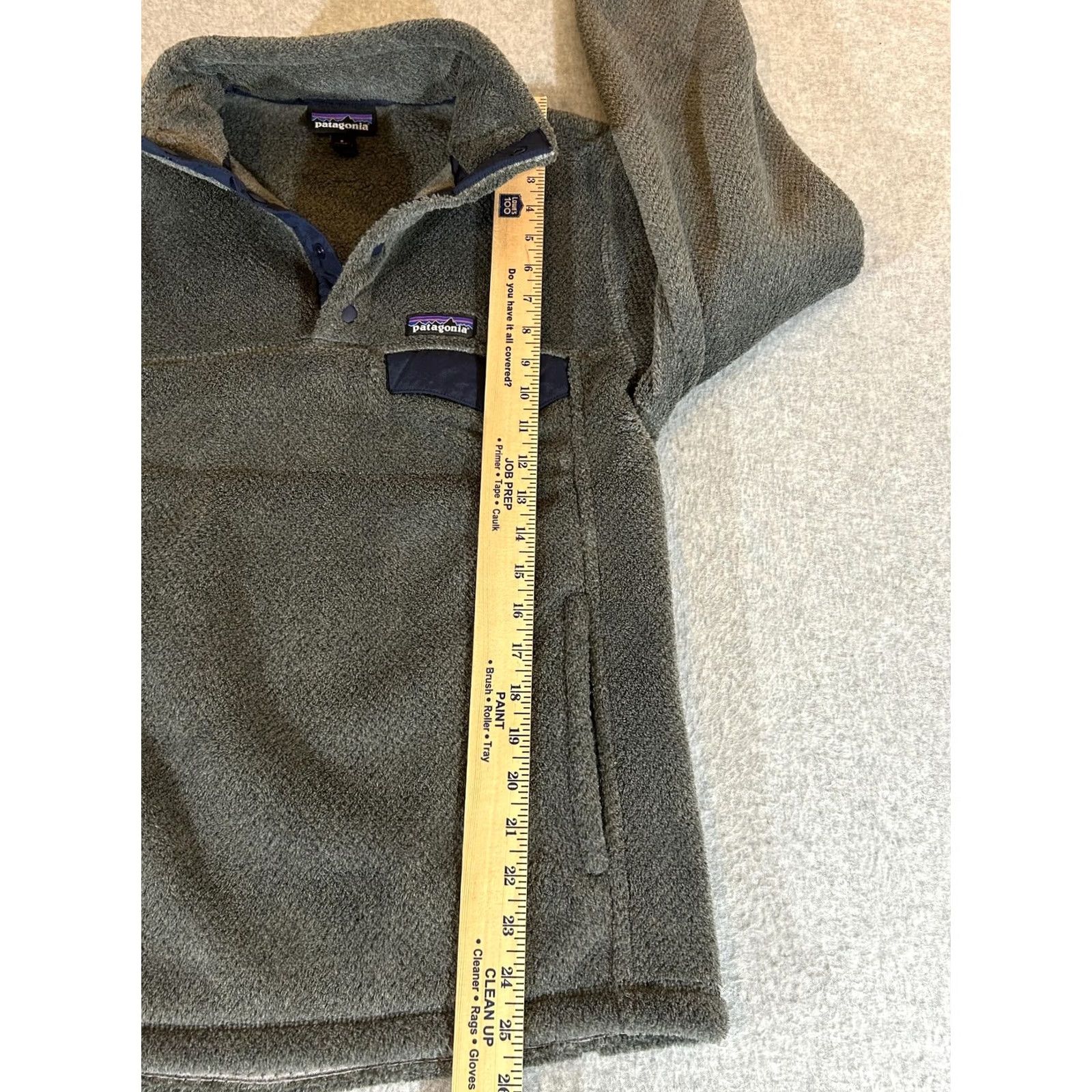 Patagonia Patagonia Jacket Mens Small Re-Tool Snap-T Fleece Pullover Gray High Pile Synchilla Zip Pockets Window 90s? Size US S / EU 44-46 / 1 - 6 Thumbnail