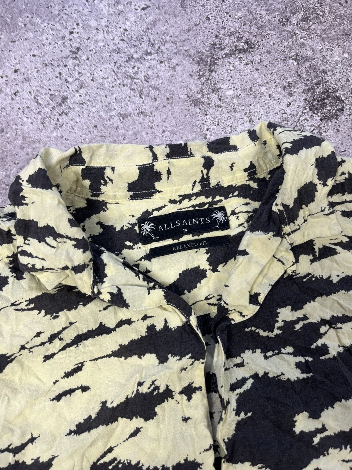 Allsaints Allsainst Hawai Shirt Black Yellow Tiger Size M Mens Size US M / EU 48-50 / 2 - 4 Thumbnail