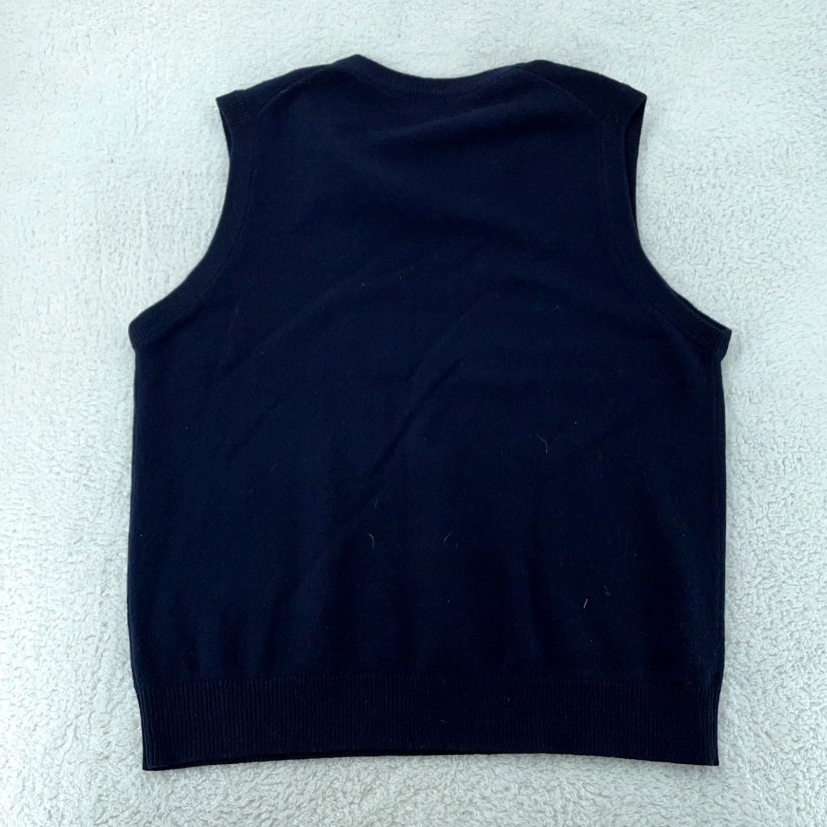 Vintage L.L. Bean Sweater Vest Mens XL Navy Blue Knit V-Neck Lambswool Pullover Casual Outdoor Wool - 100% Lambswool Size US XL / EU 56 / 4 - 4 Thumbnail