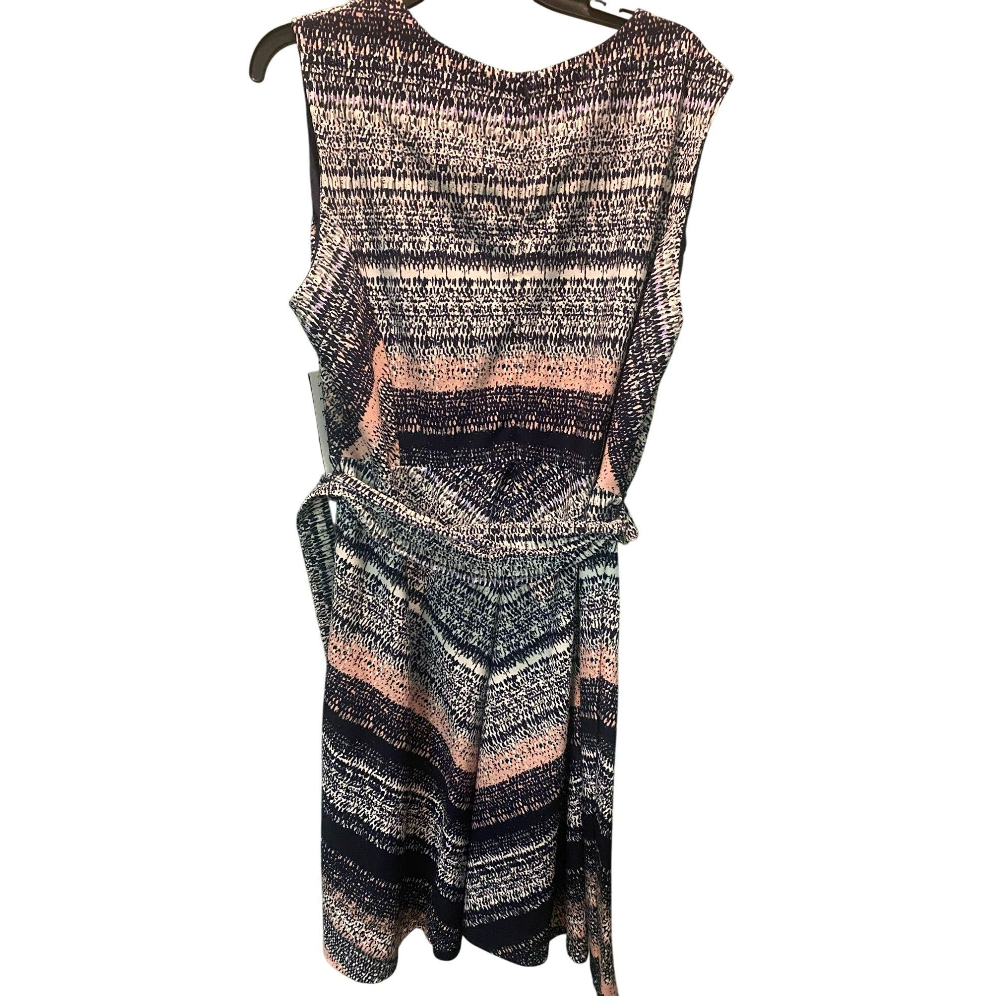 Other ILE New York Womens Plus Size 18 Peach and Blue Sleeveless S Size XXL / US 16-18 / IT 52-54 - 9 Thumbnail