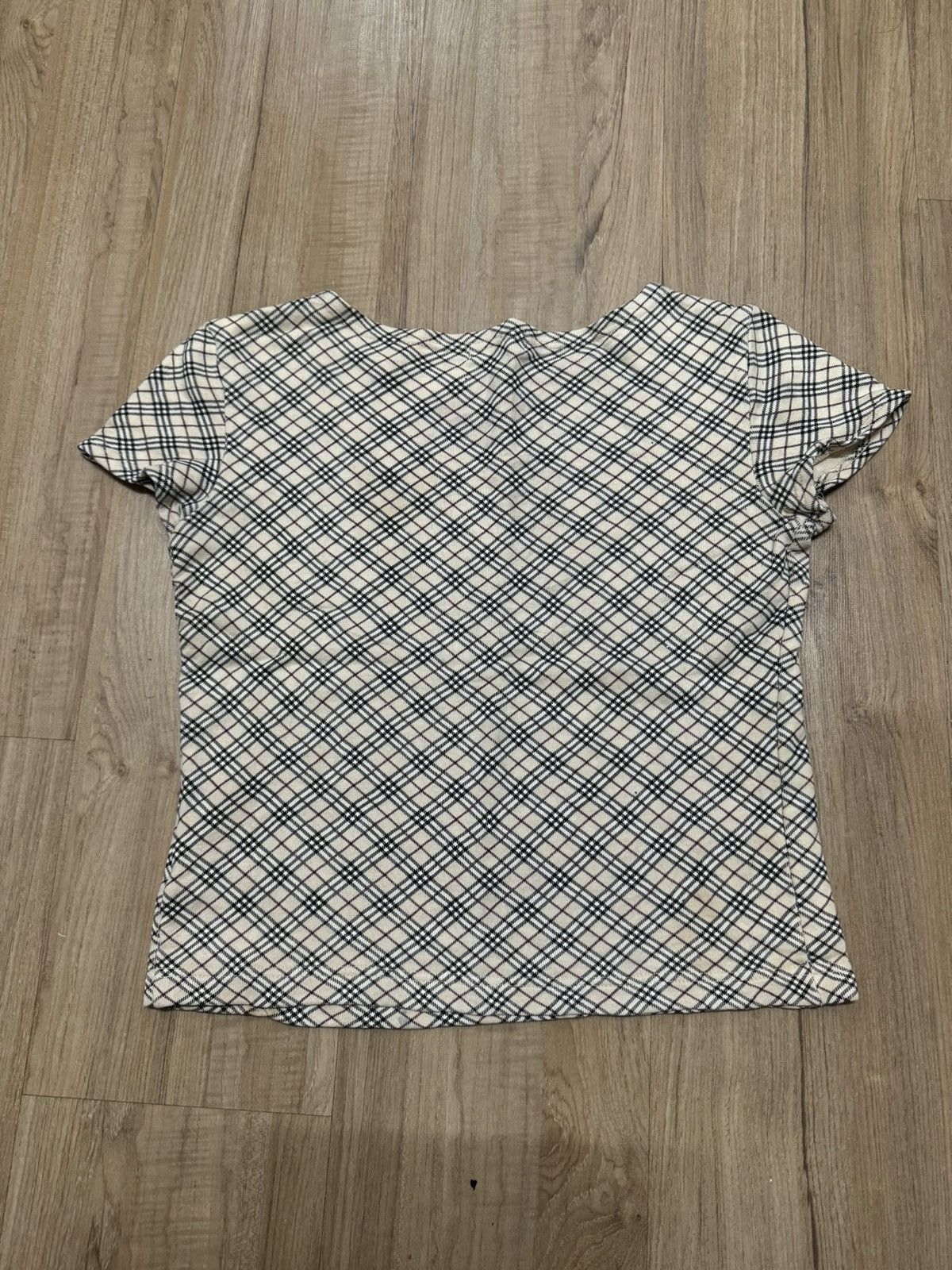 Burberry BURBERRY SPELLOUT NOVA CHECK TSHIRT Size M / US 6-8 / IT 42-44 - 5 Thumbnail